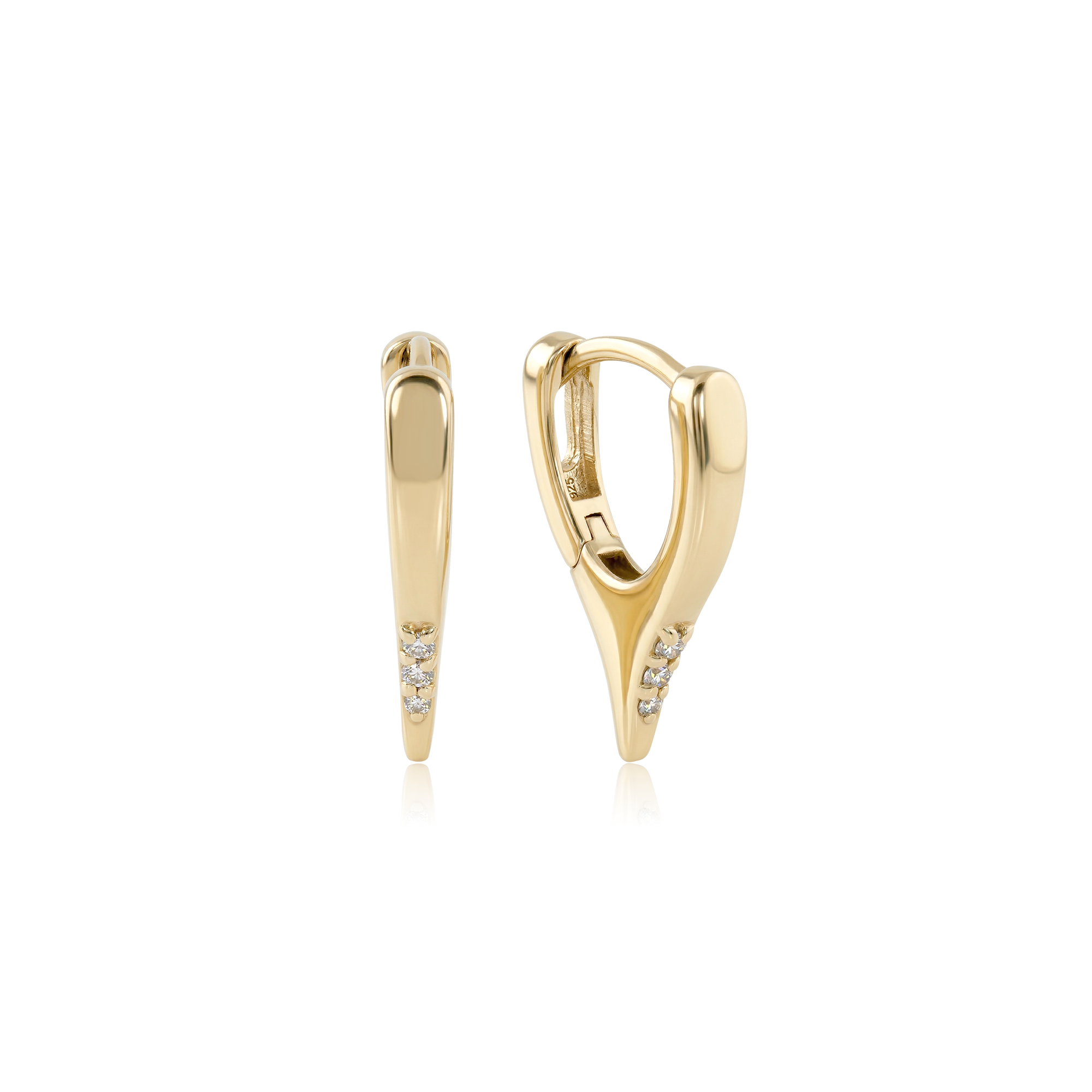 Pointino - 14kt Gold Vermeil Earrings