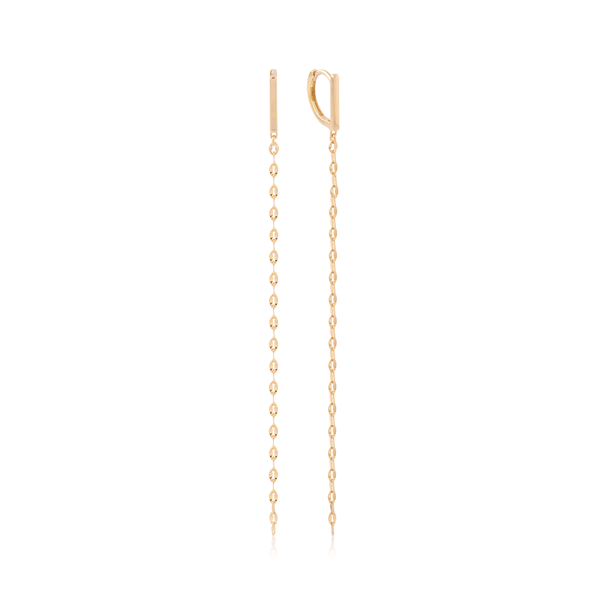 Bar Chain - 14kt Gold Vermeil Earrings