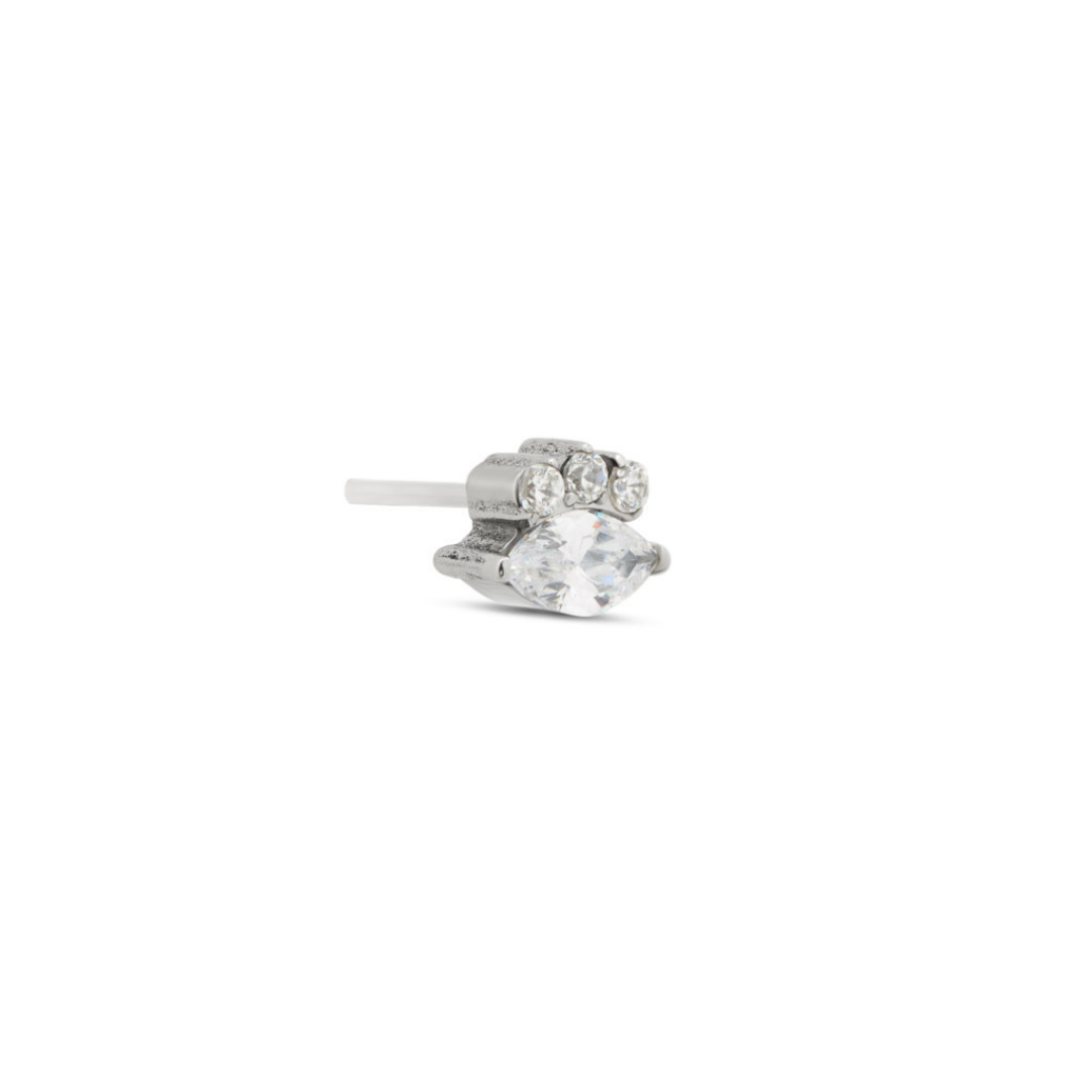 Marquise with Trio Stones Flatback