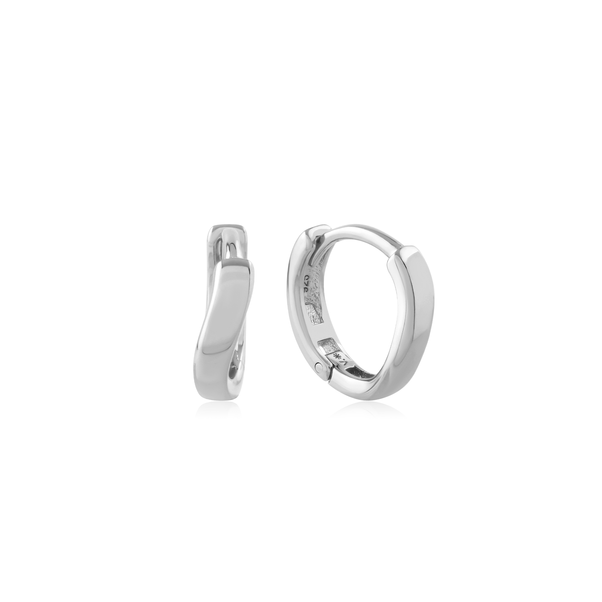 Curve - Sterling Silver Earrings
