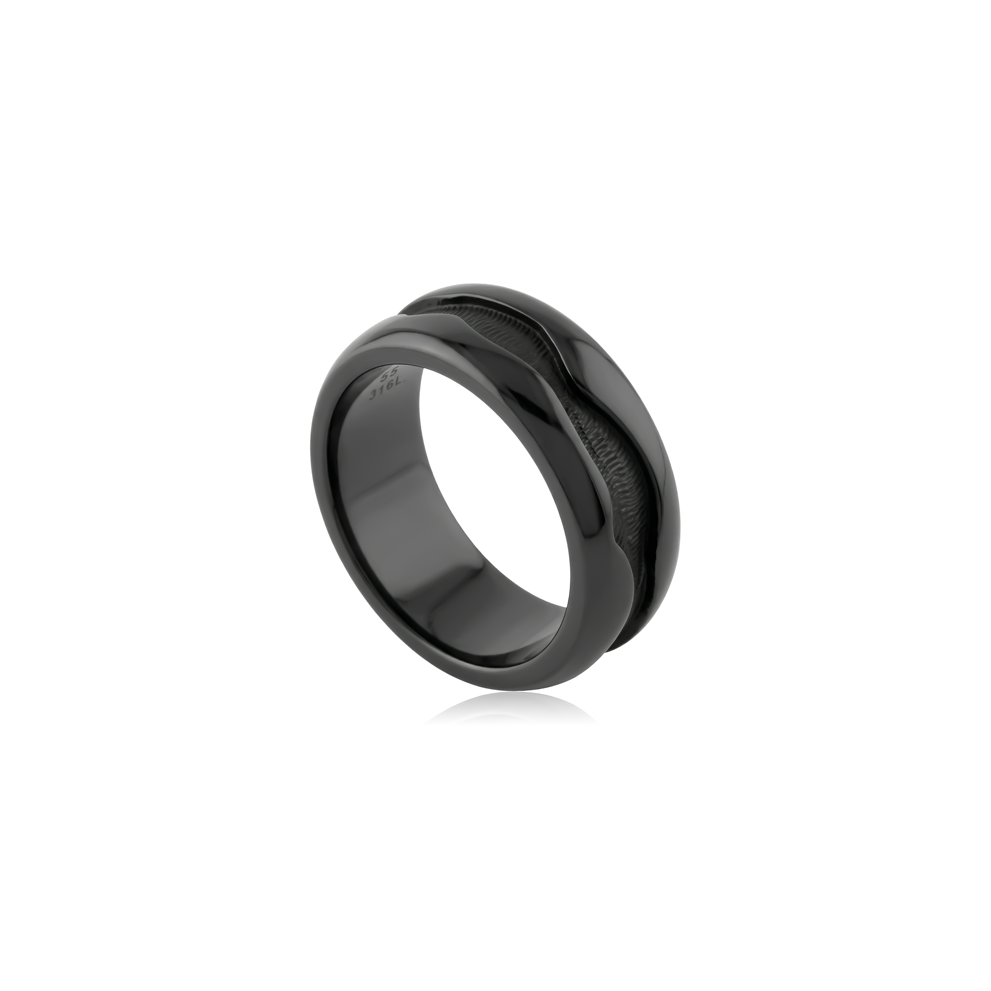 Black Steel Ring - Valkyrie