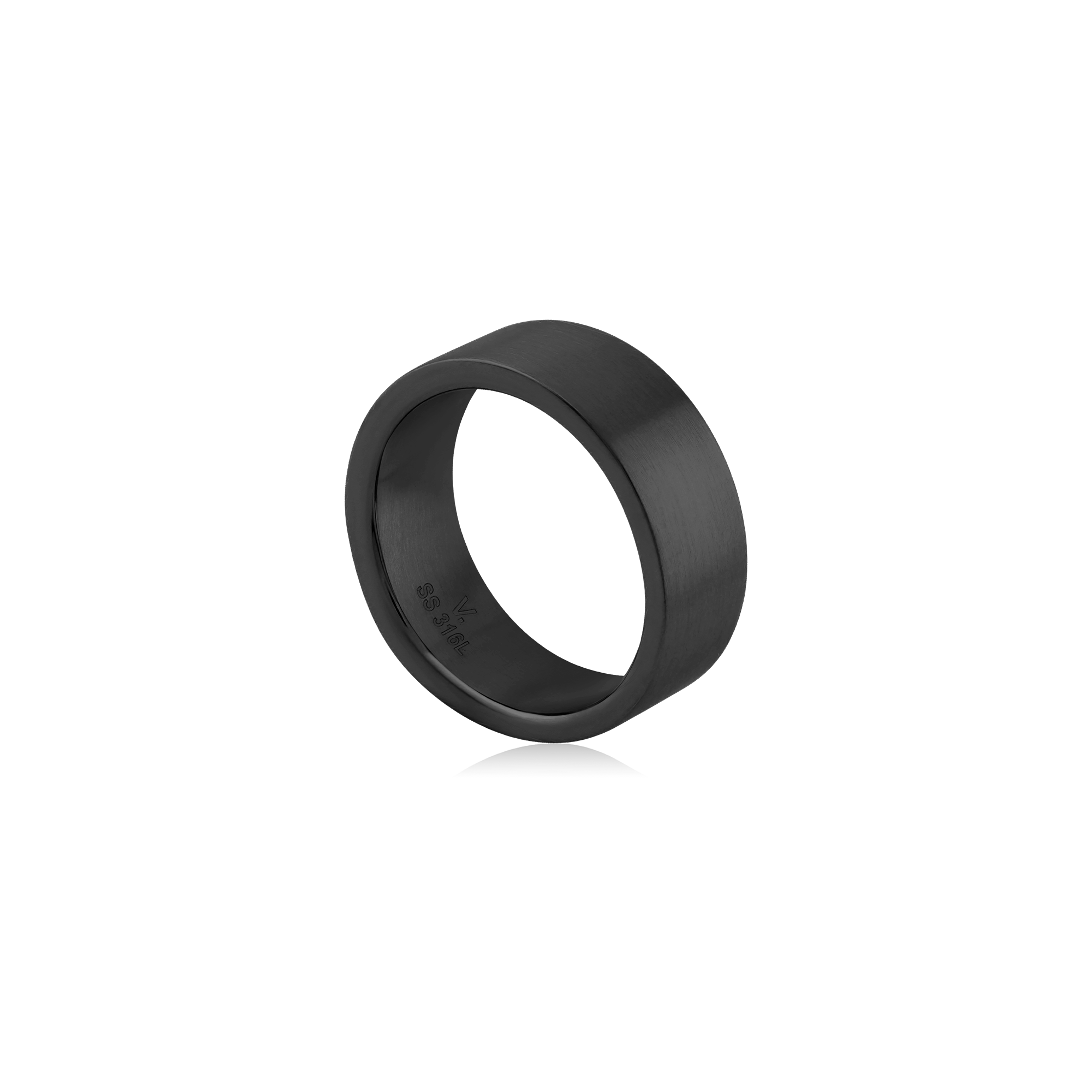 Black Steel Ring - Band