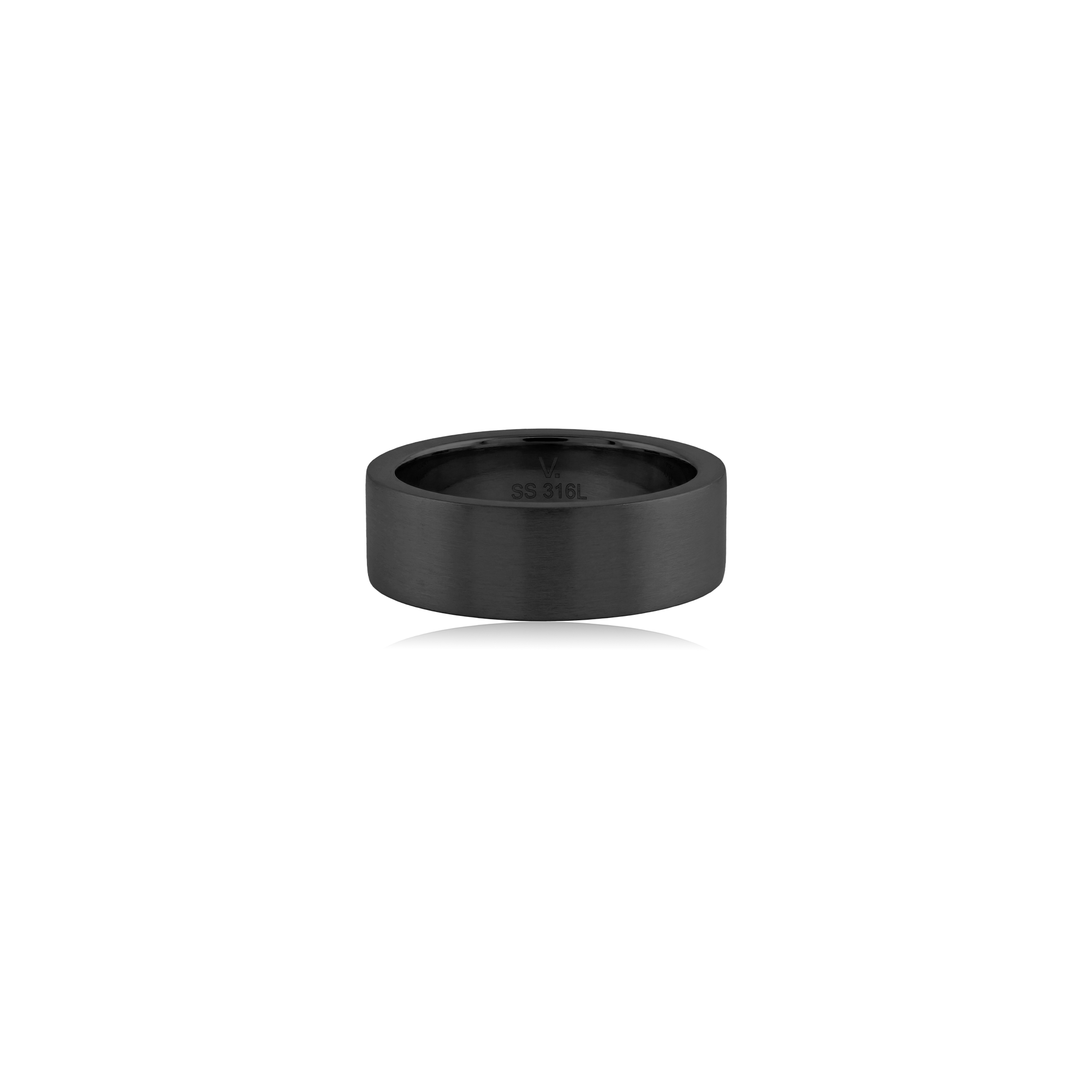 Black Steel Ring - Band