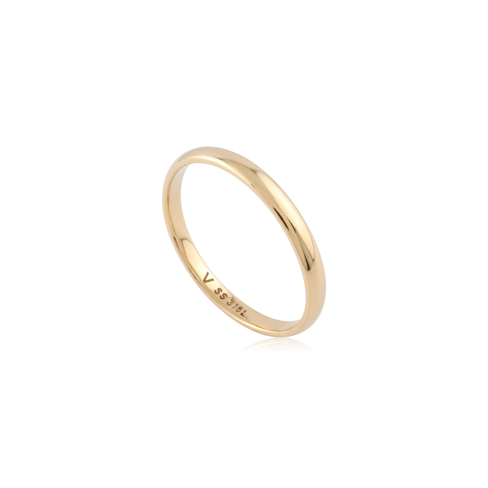 18k V-Gold Ring - Slim Band