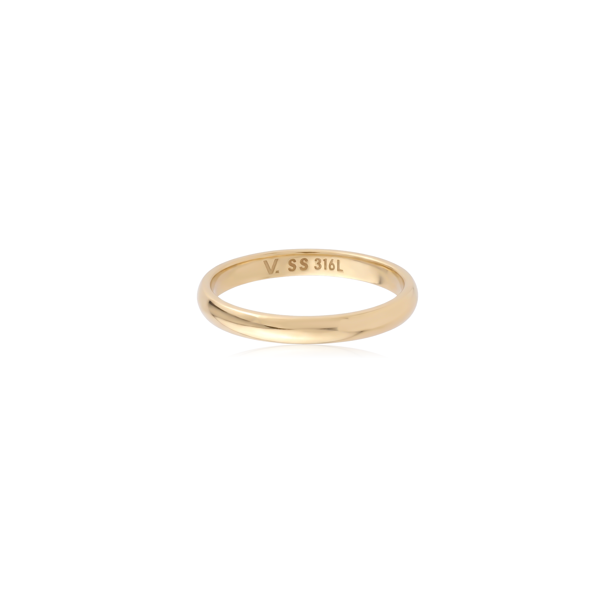 18k V-Gold Ring - Slim Band
