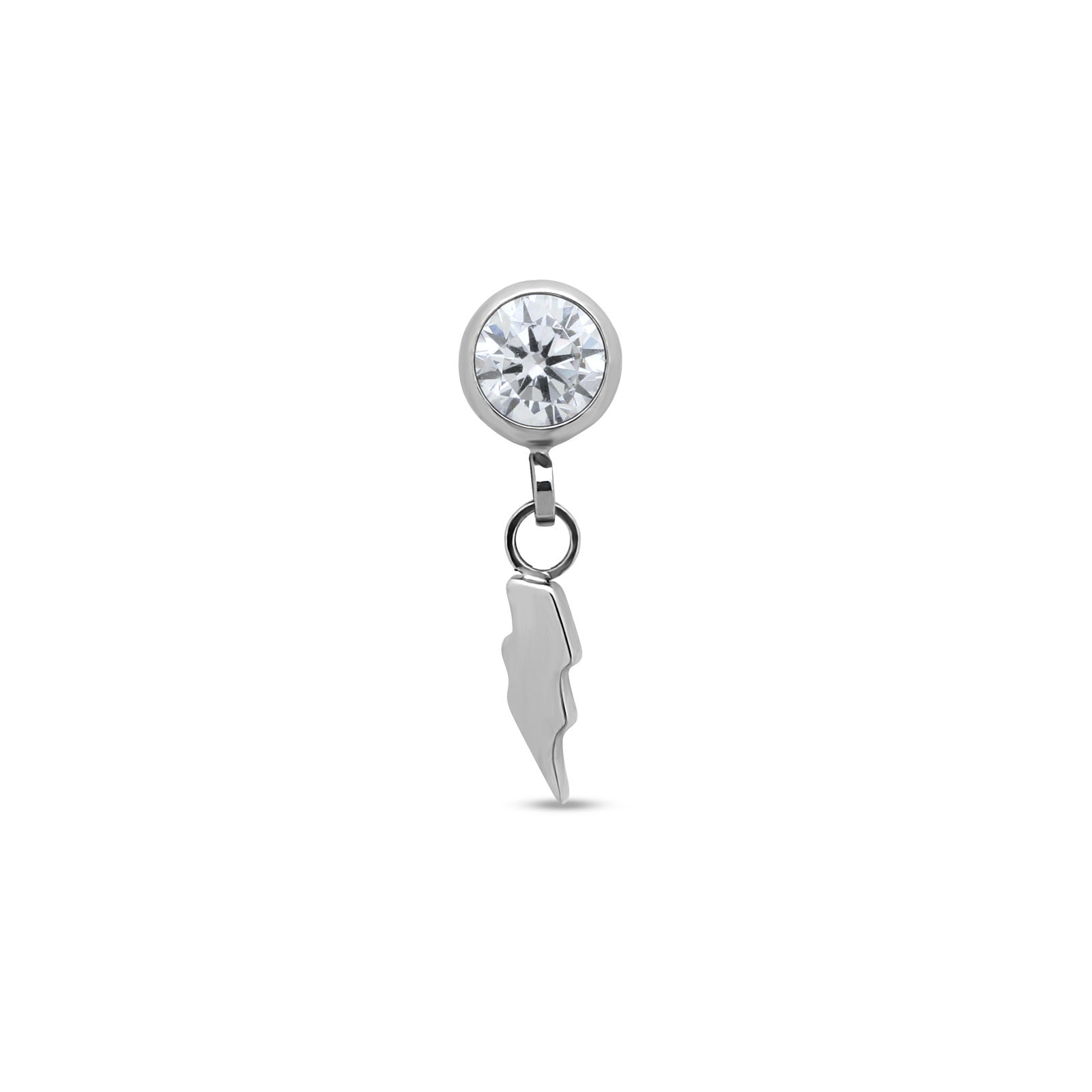 Jewelled Dangle Lightning Flatback