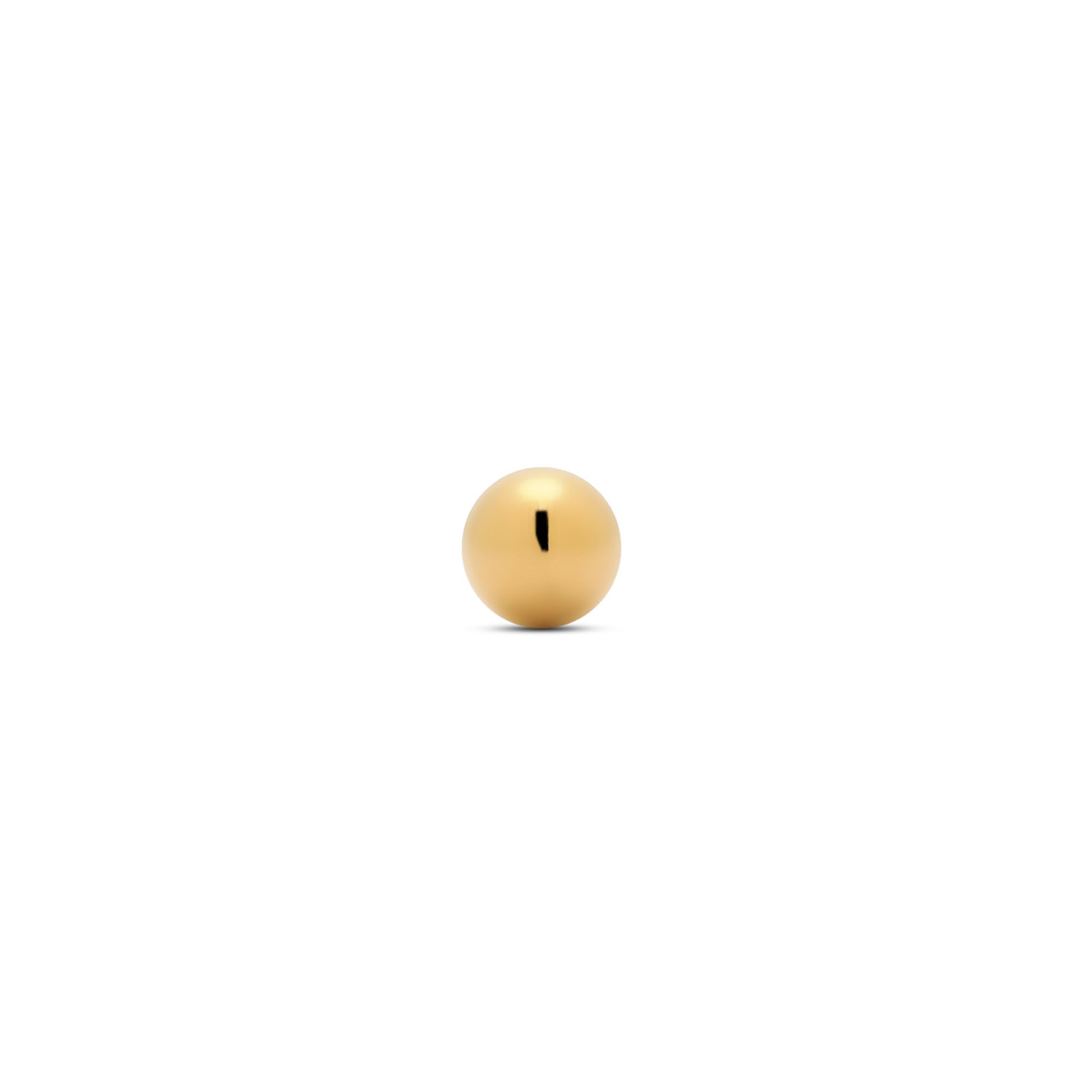 18k V-Gold Internal Thread Ball Only