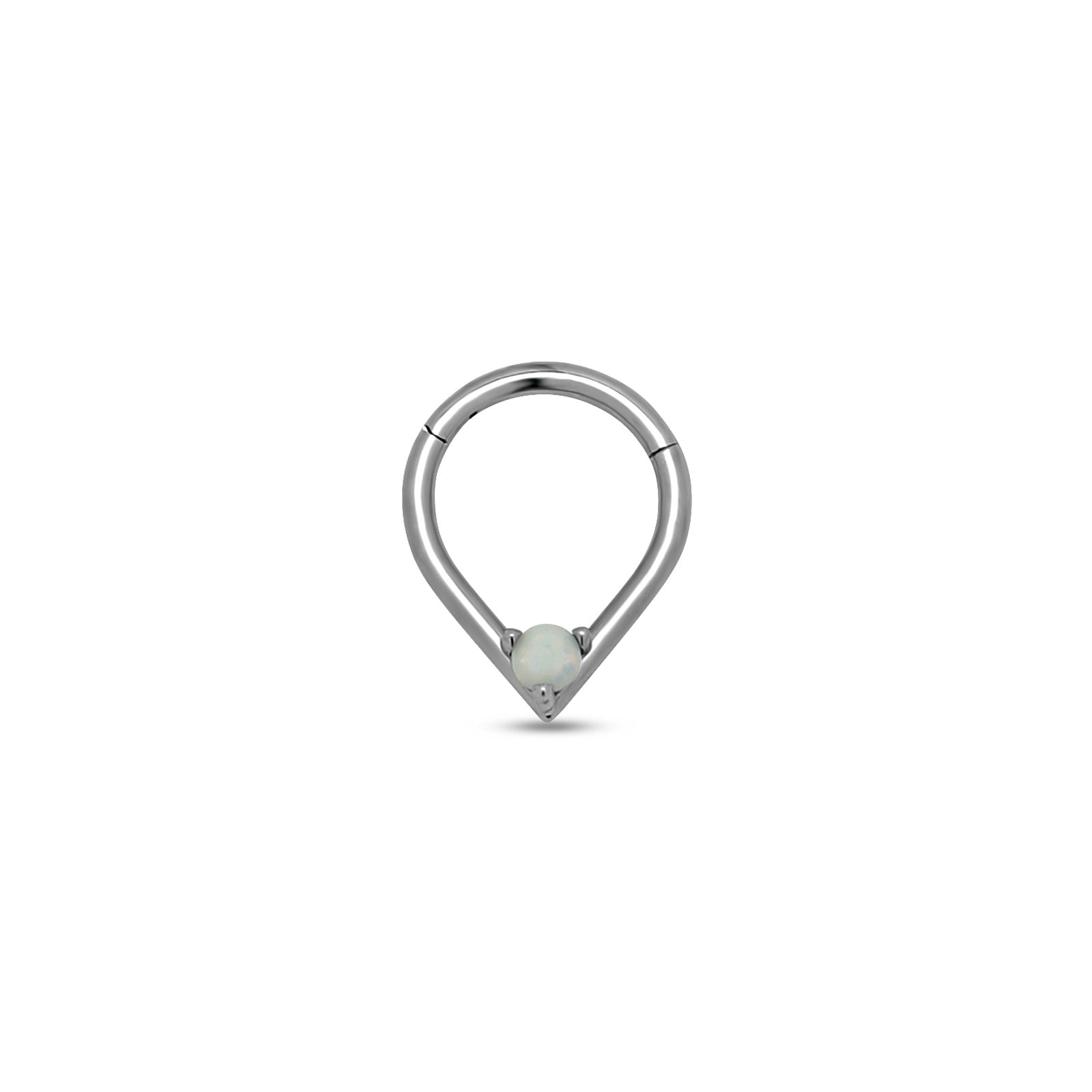 Tear with Jewel Hinged Ring