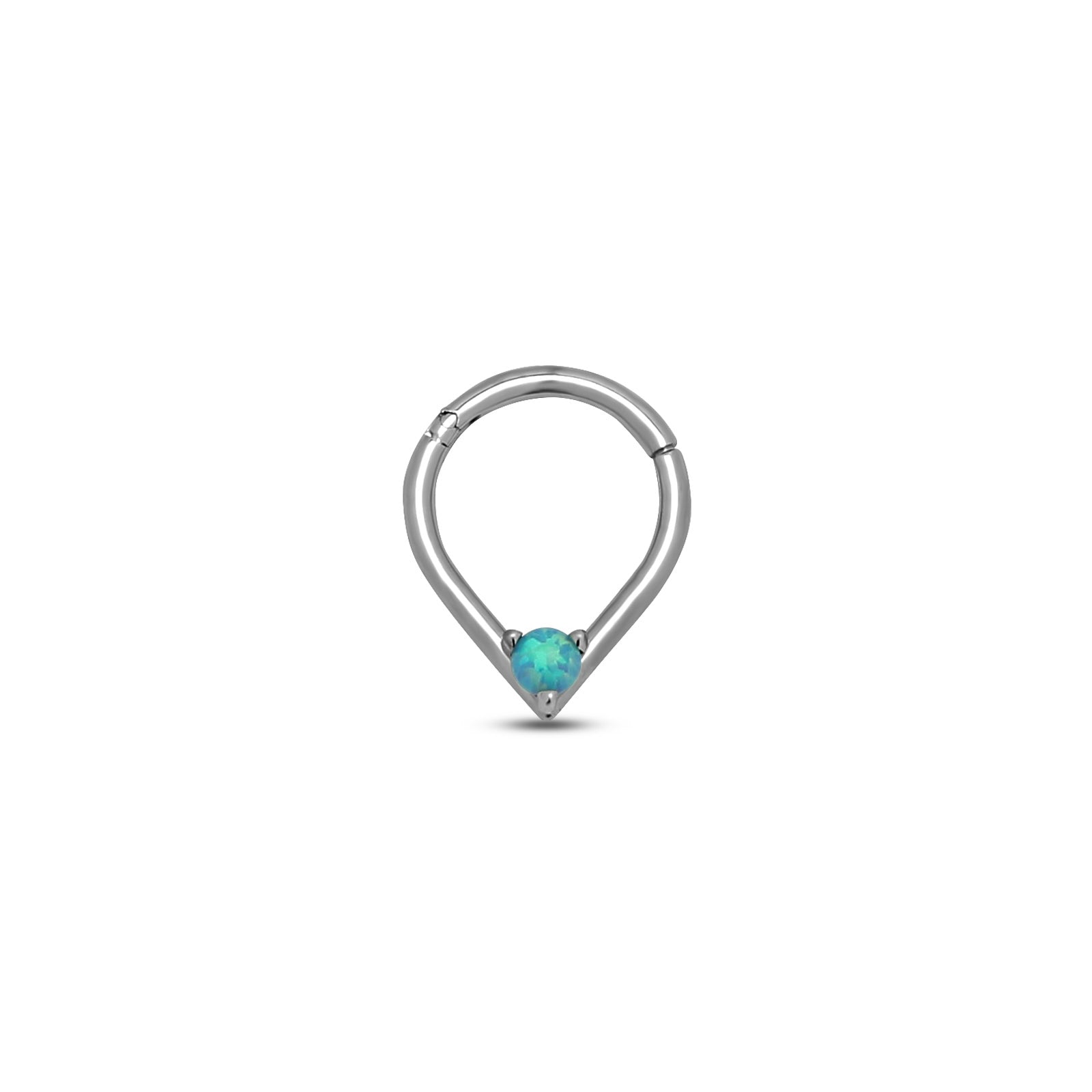 Tear with Jewel Hinged Ring