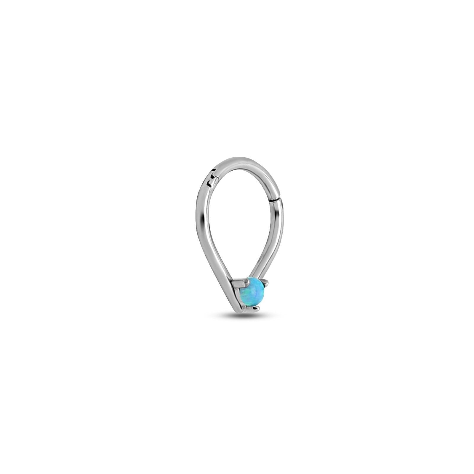 Tear with Jewel Hinged Ring