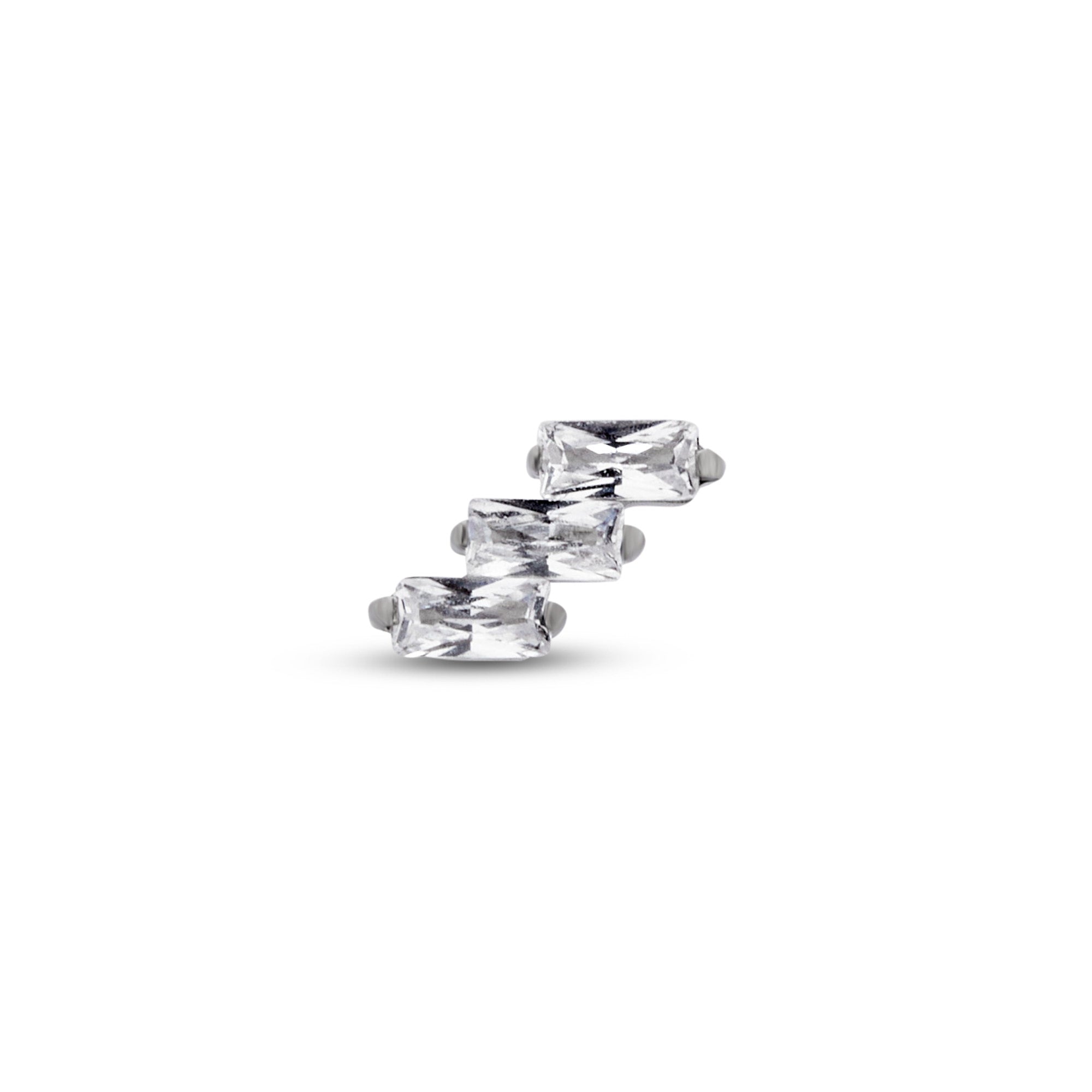 3 Baguette Stones Flatback