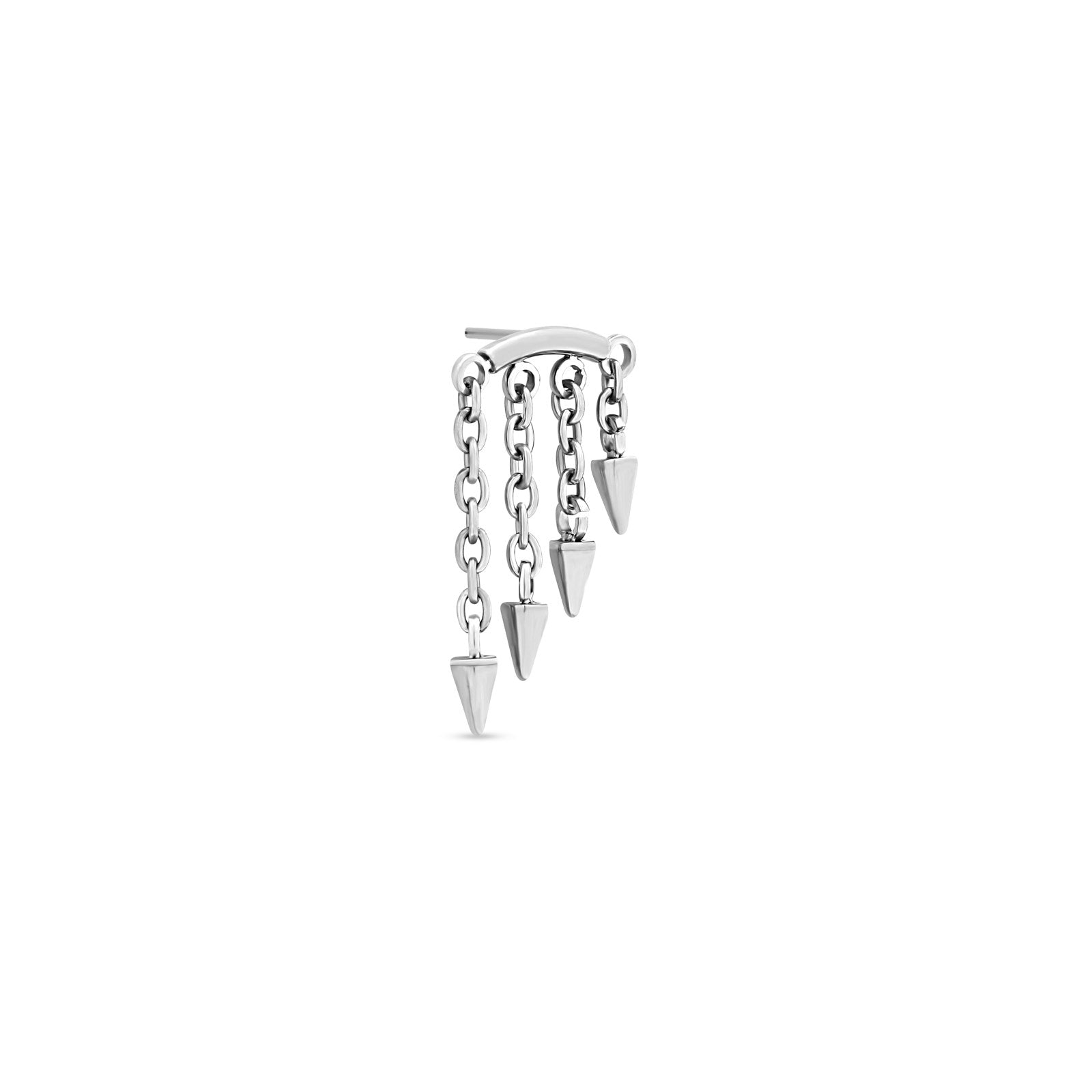 4 Dangle Spike Chains Flatback