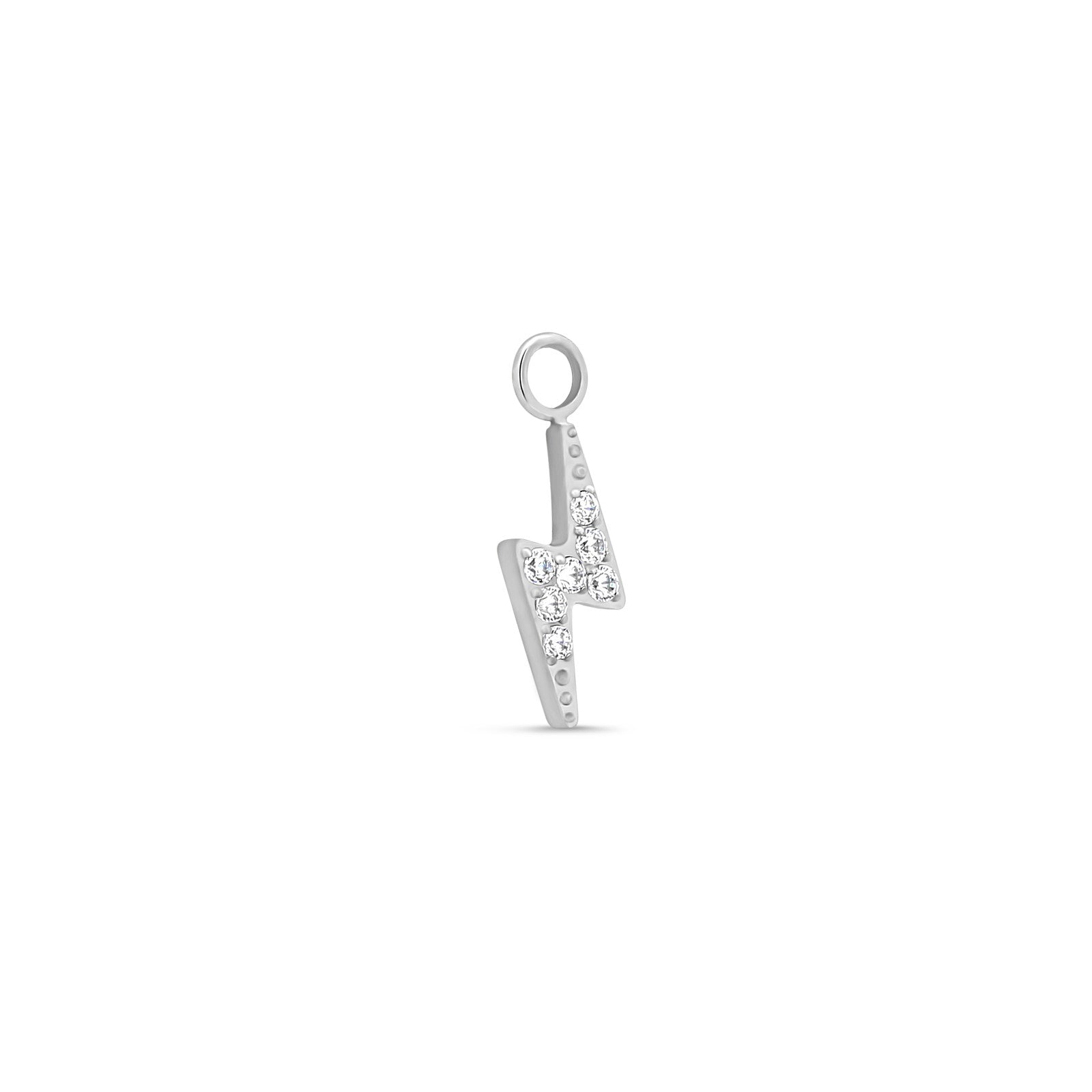 Crystal Lightning Bolt Charm