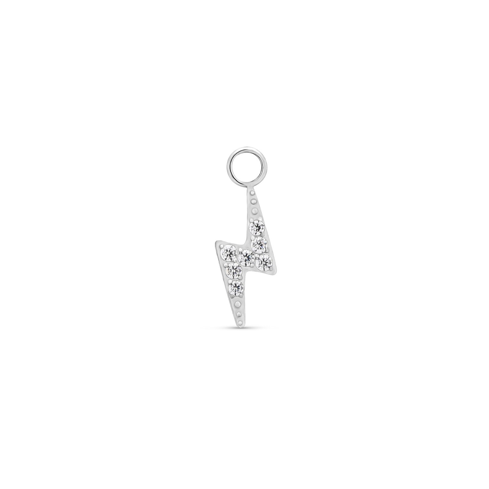 Crystal Lightning Bolt Charm