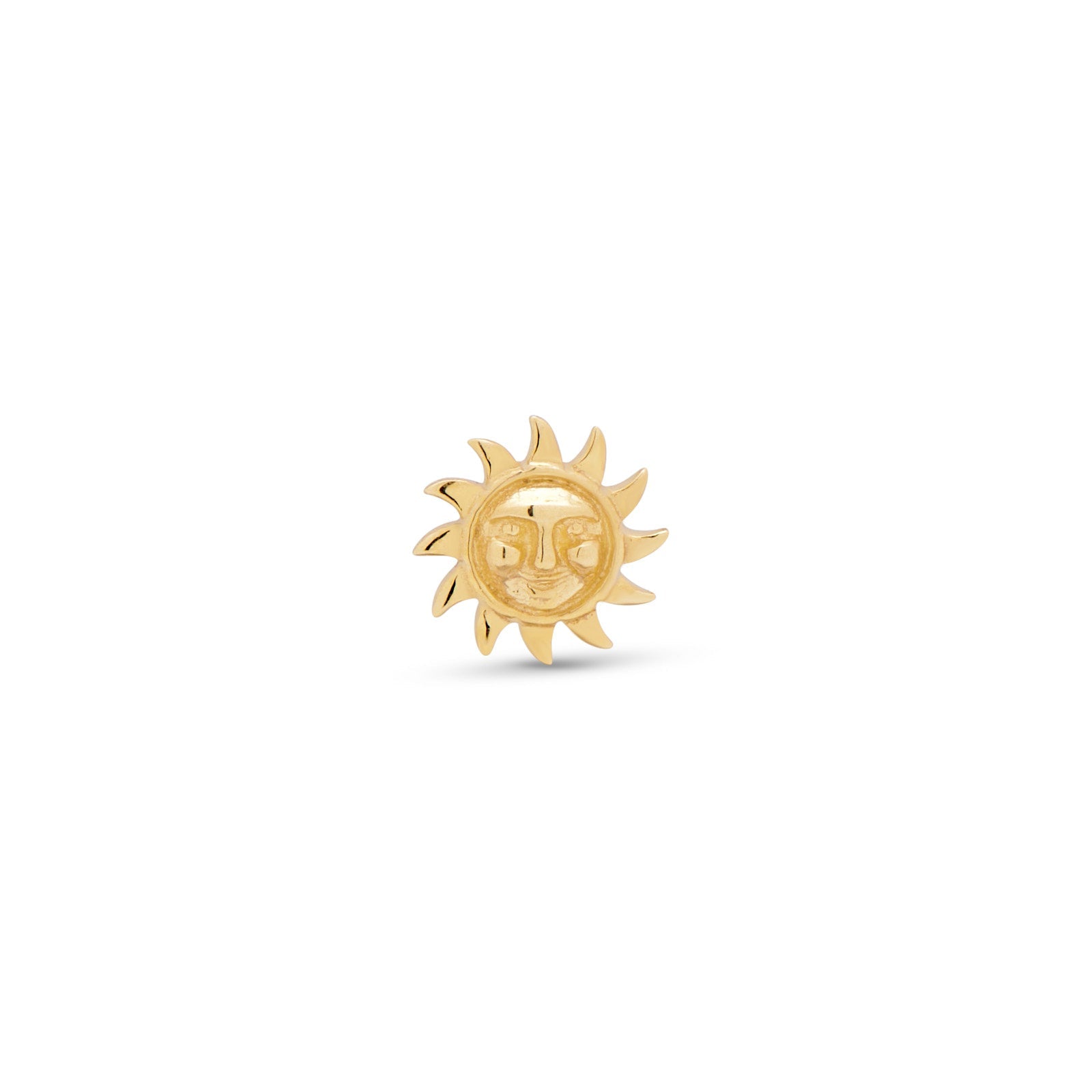 14kt Gold Flatback - Sun