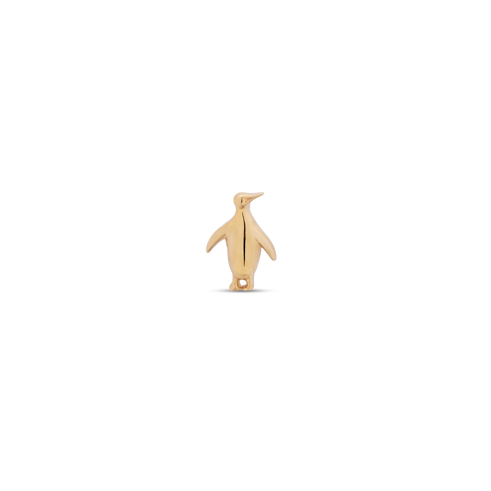 14kt Gold Flatback - Penguin