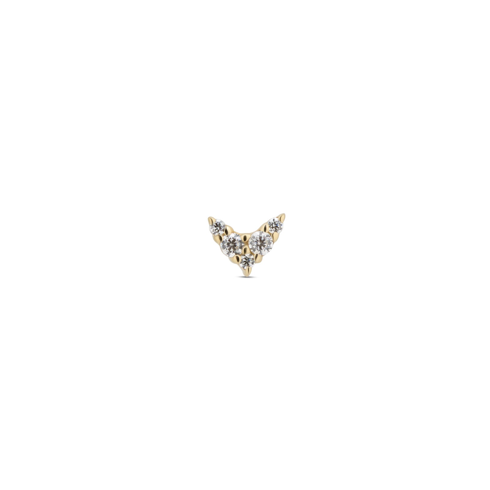 14kt Gold Flatback - Viola