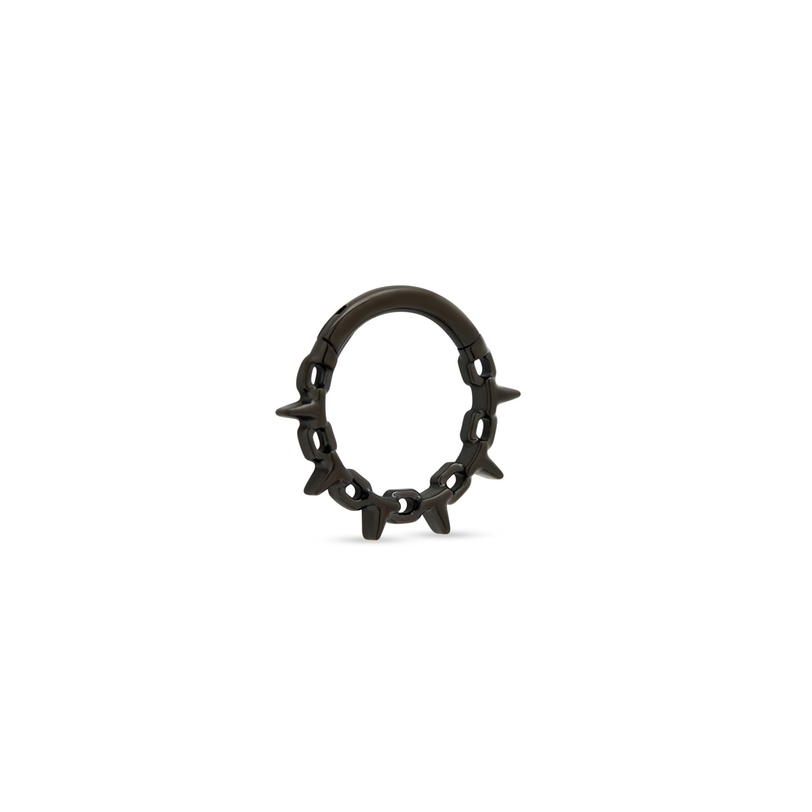 Blackline Barbed Wire Hinged Ring