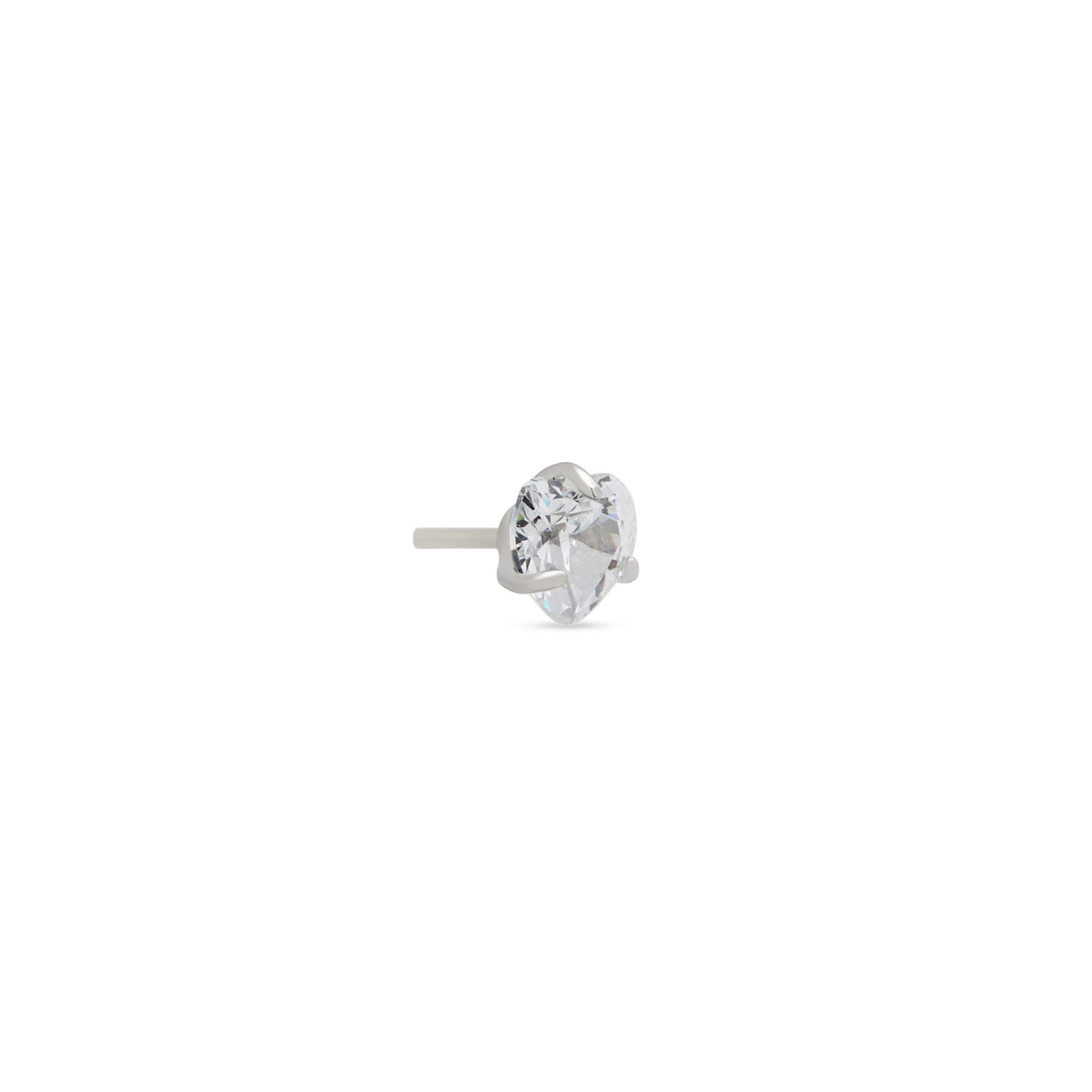Prong Set Crystal Heart Flatback