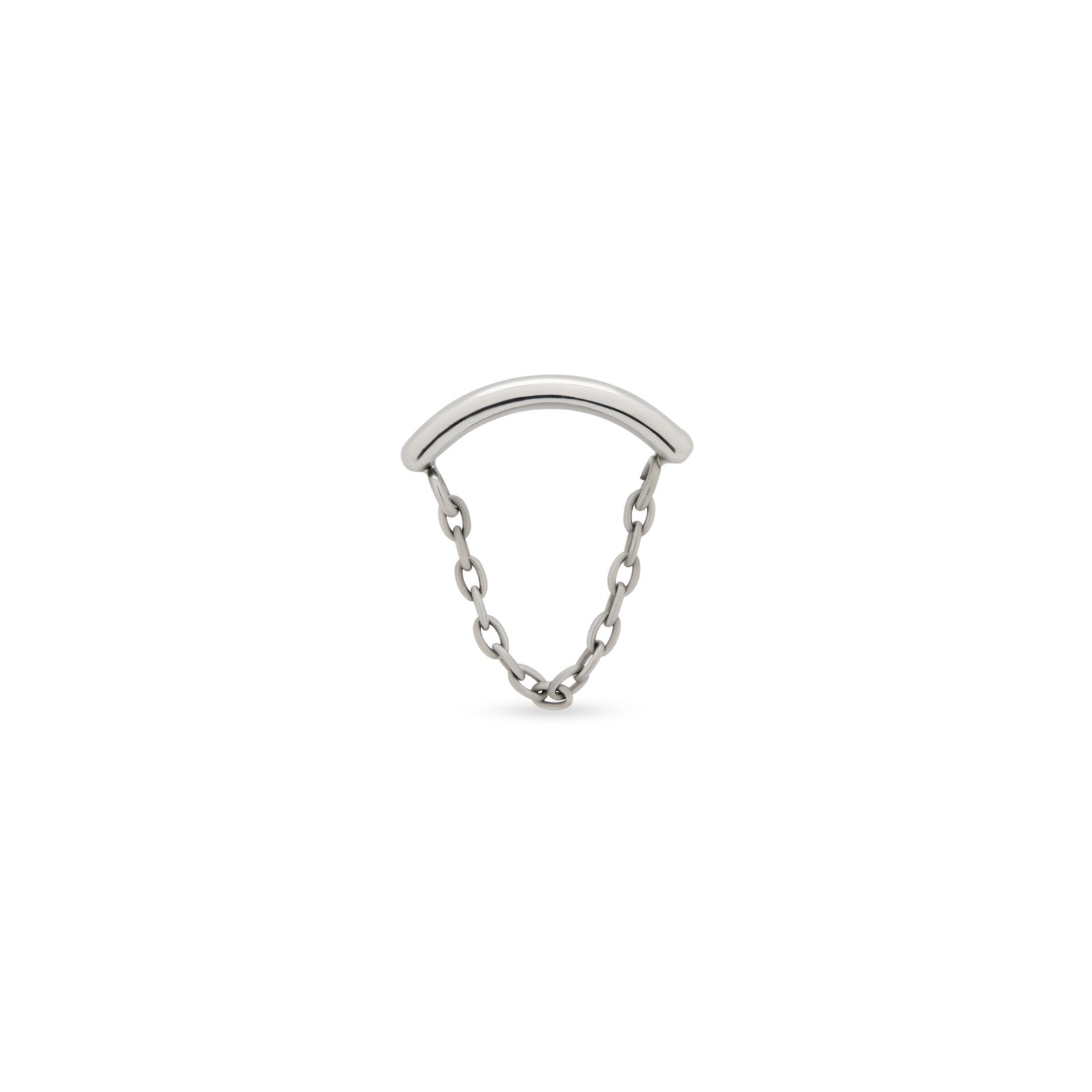 Curved Bar with Chain Flatback