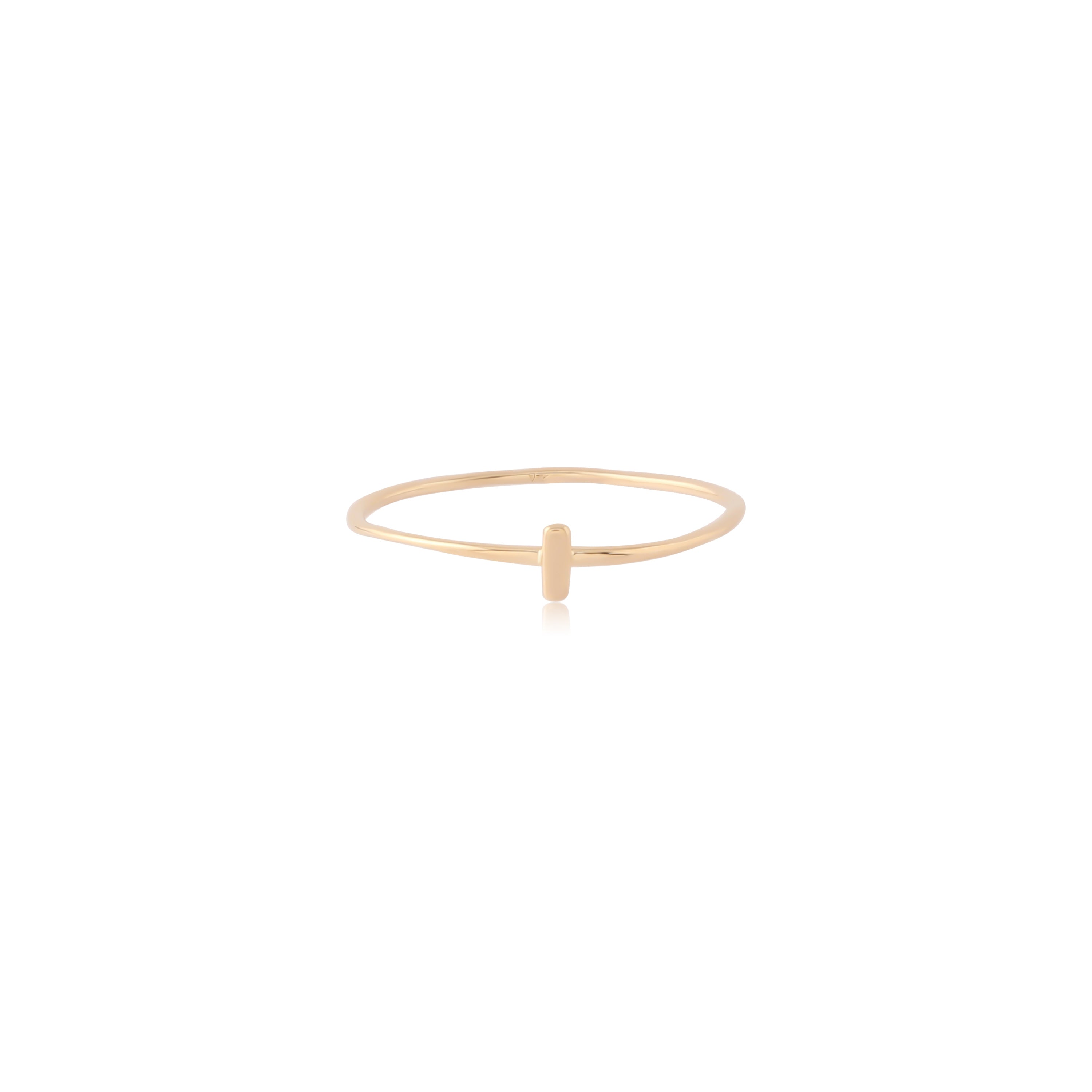 Bar - 14kt Gold Vermeil Ring