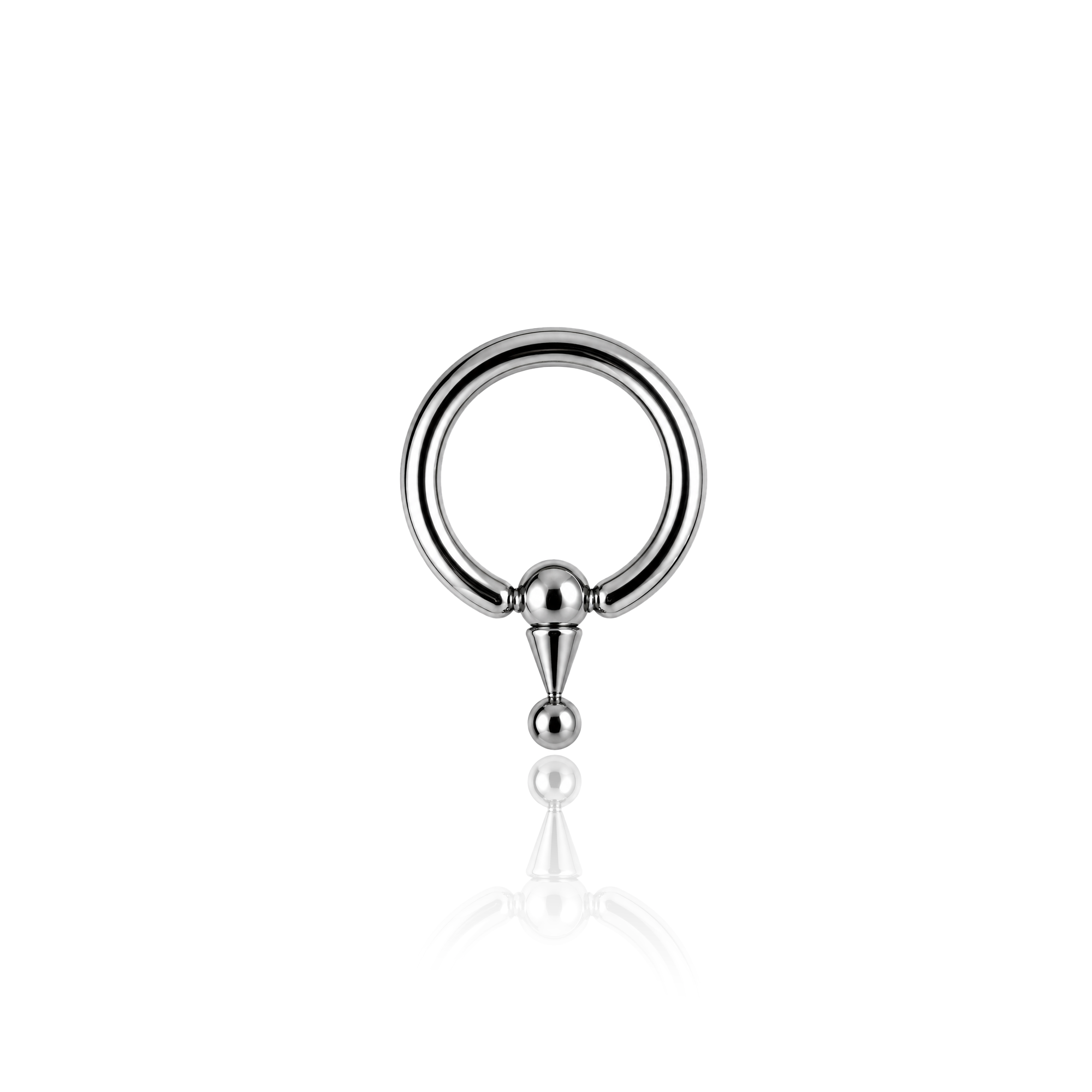Bead Captive Ring with Cone Ball