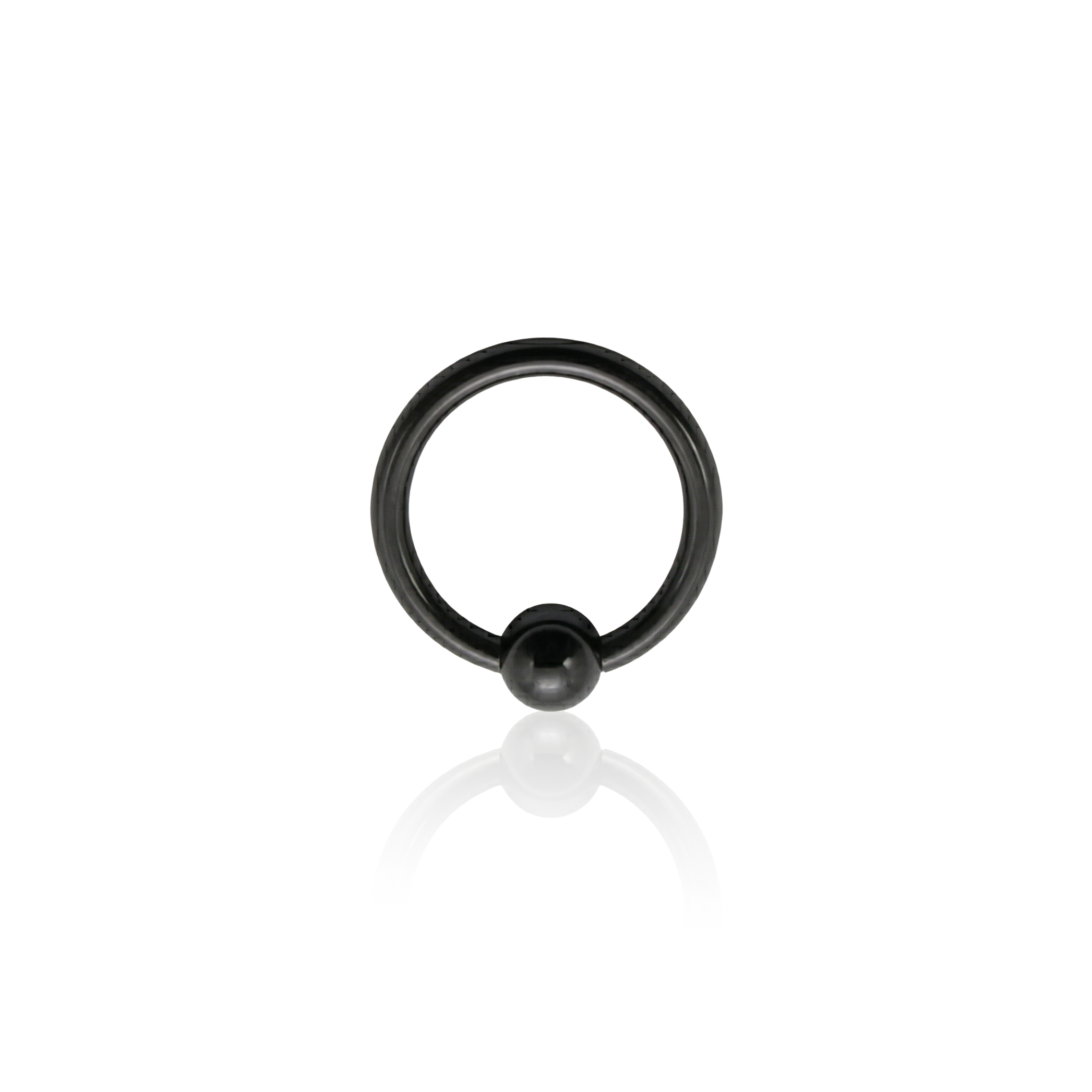 Blackline Titanium Captive Bead Ring