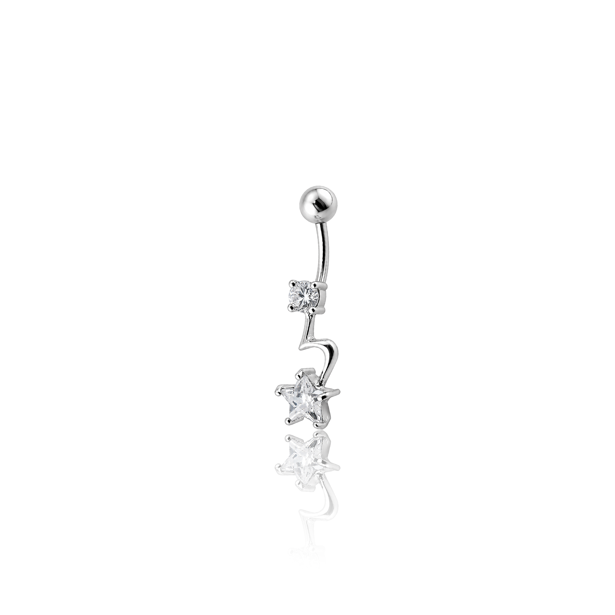 Lightning Star Navel Bar