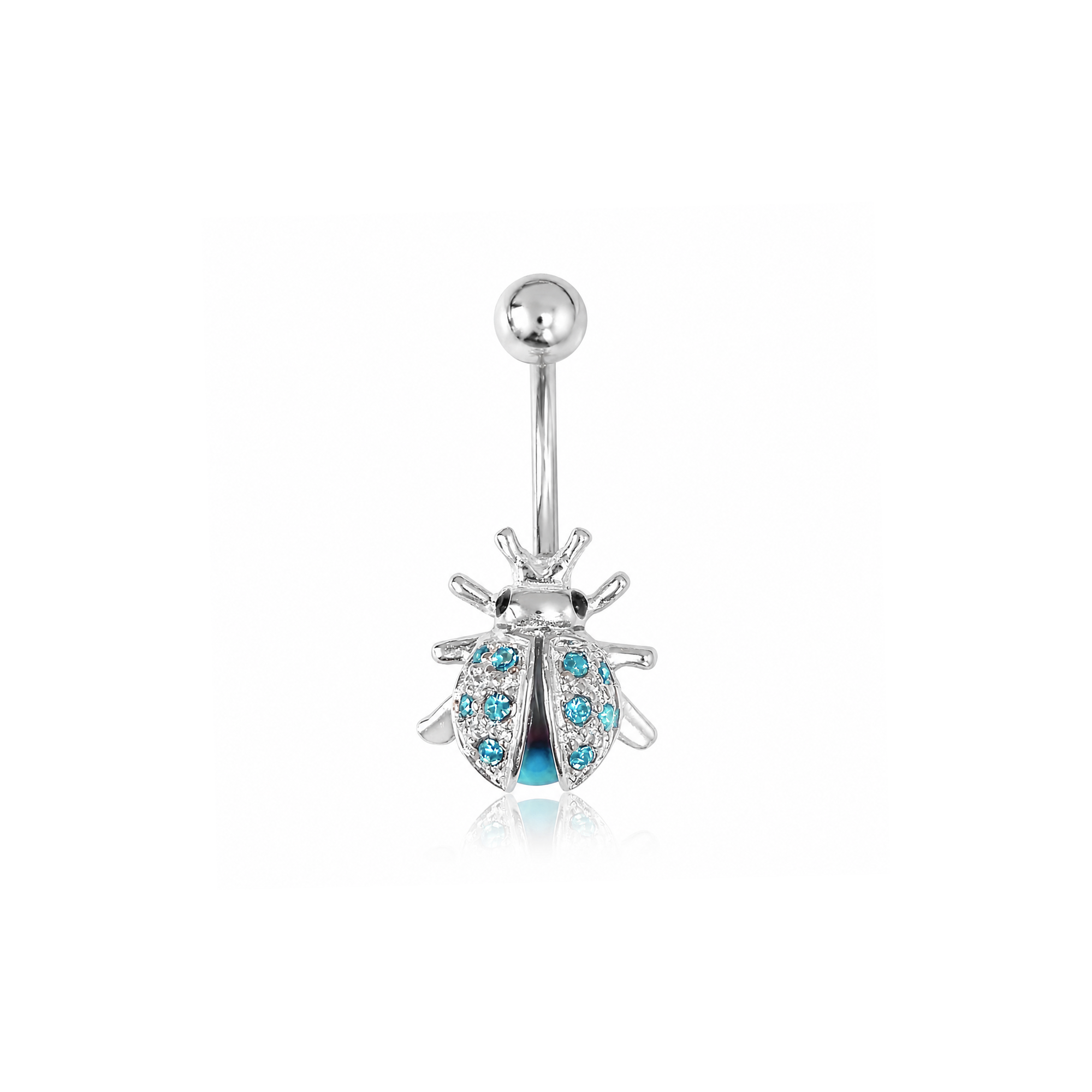 Lady Bug Navel Bar