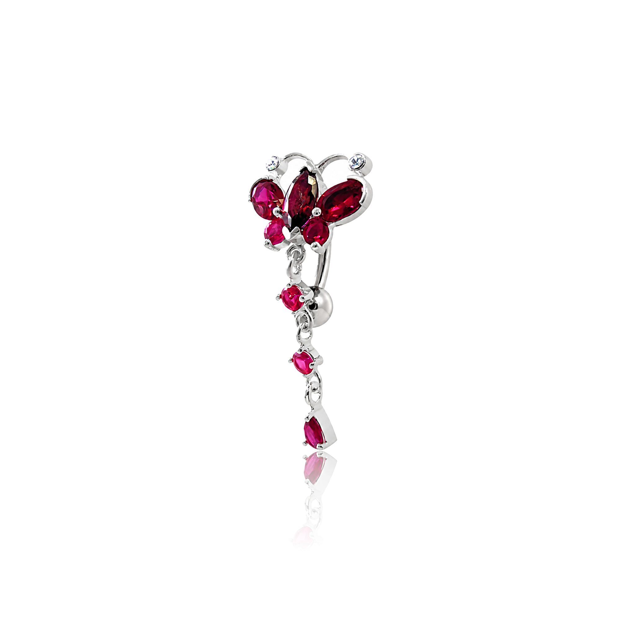 Dangling Butterfly Navel Bar