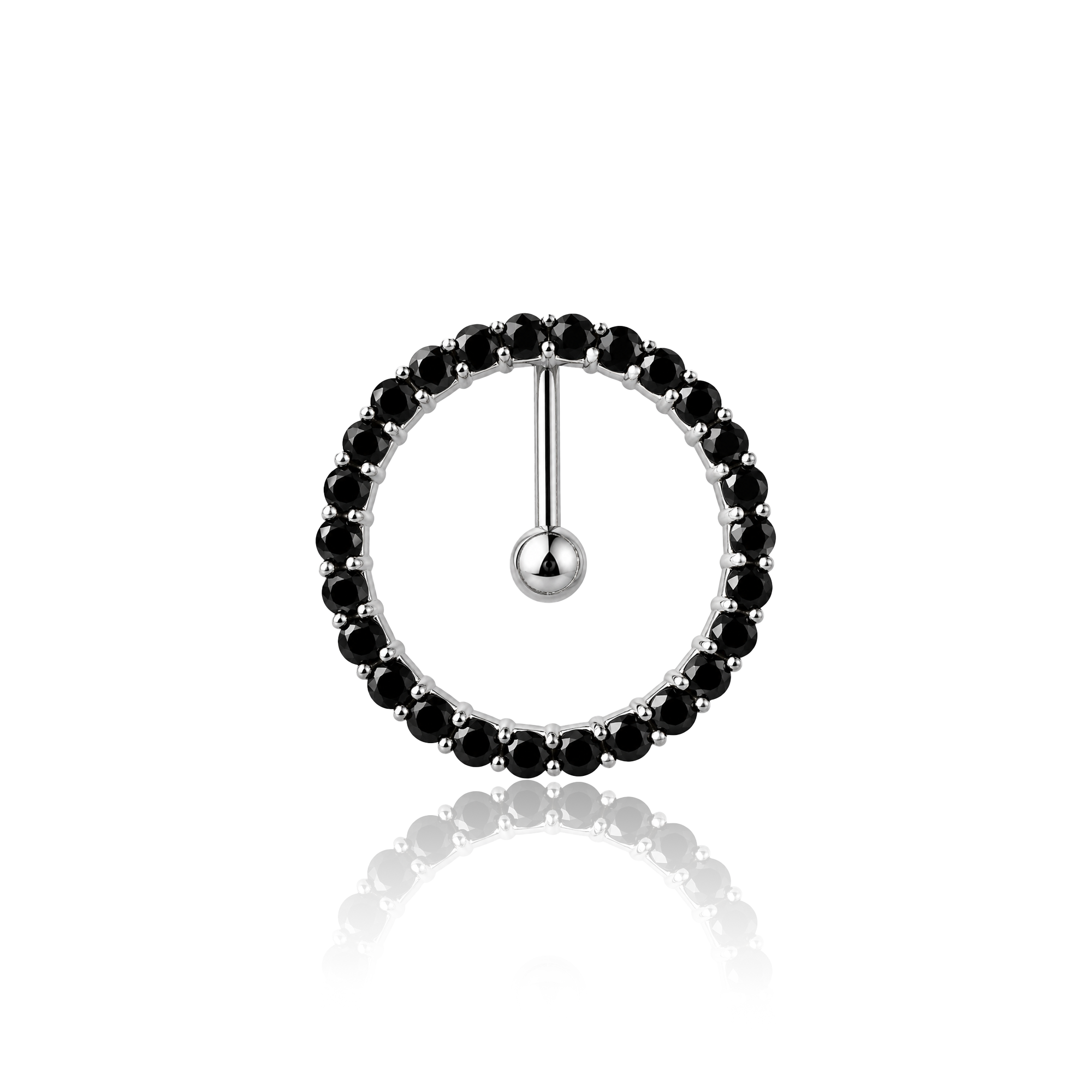Movable Circle Navel Bar
