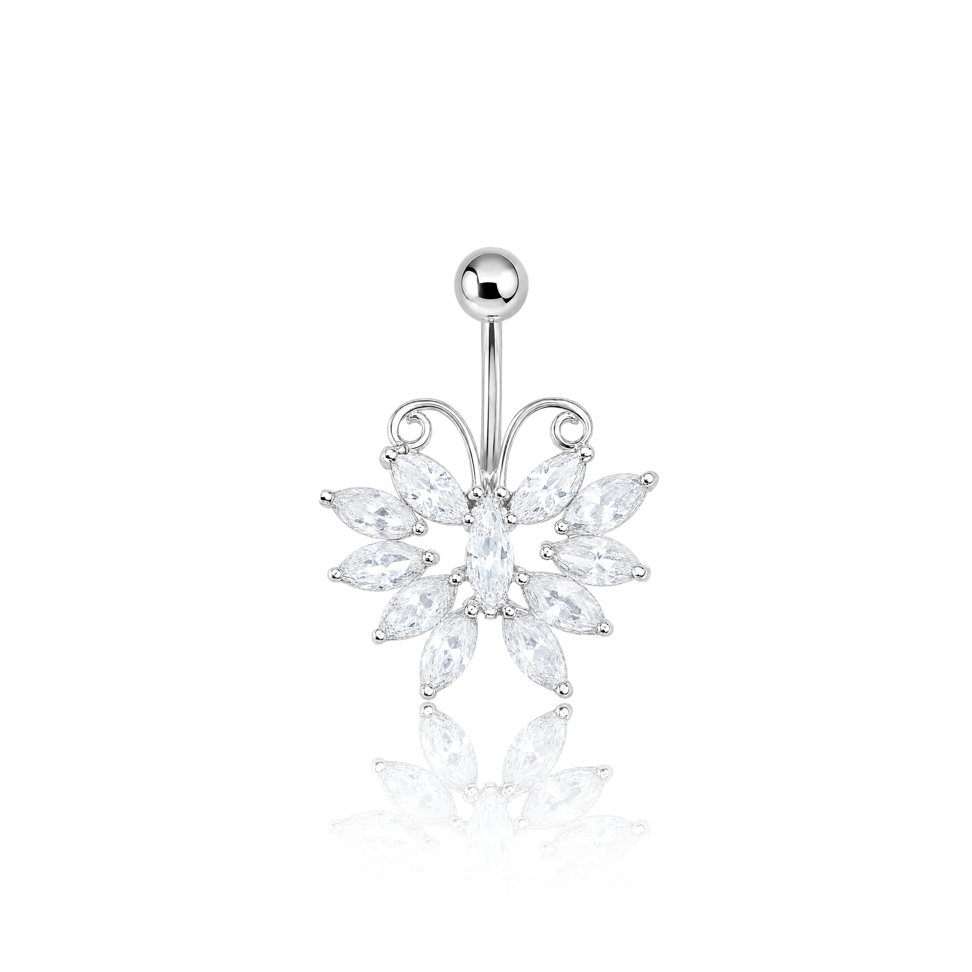 Beauty Butterfly Navel Bar