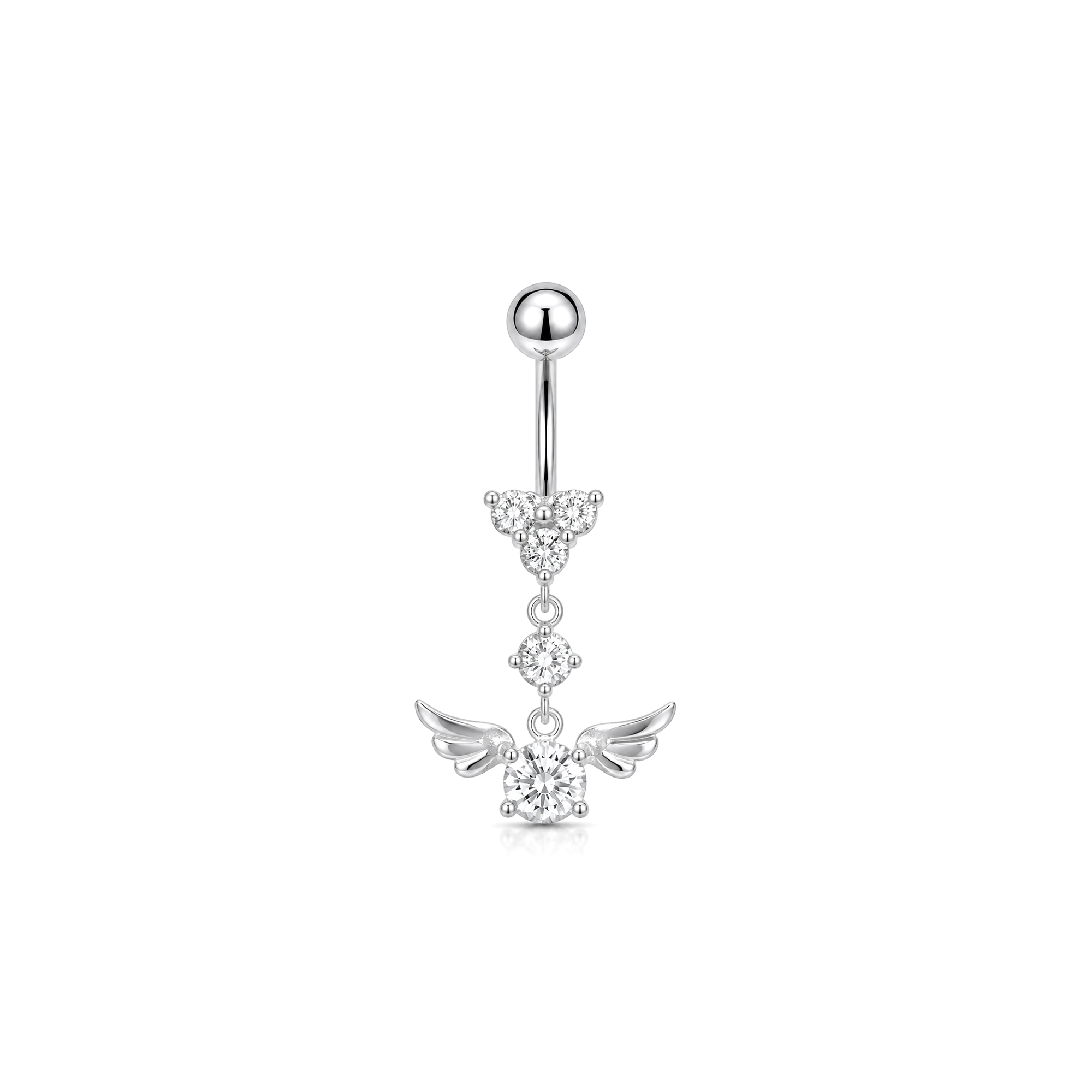 Dangle Wings Navel Bar