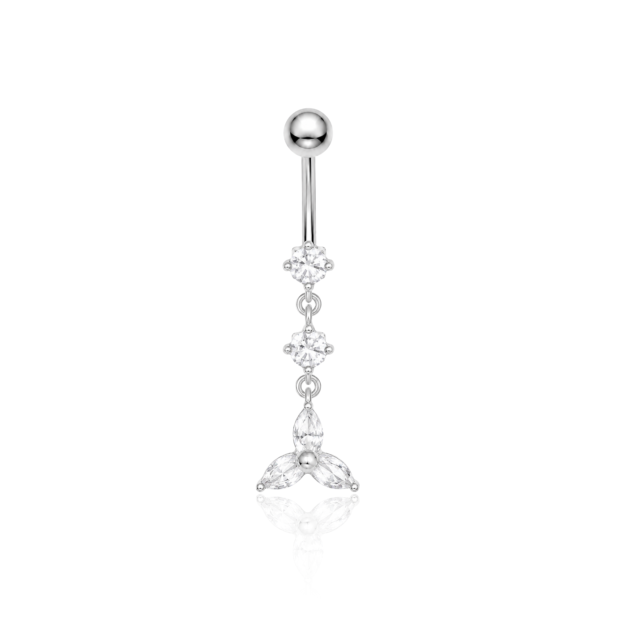 3 Dangle Navel Bar