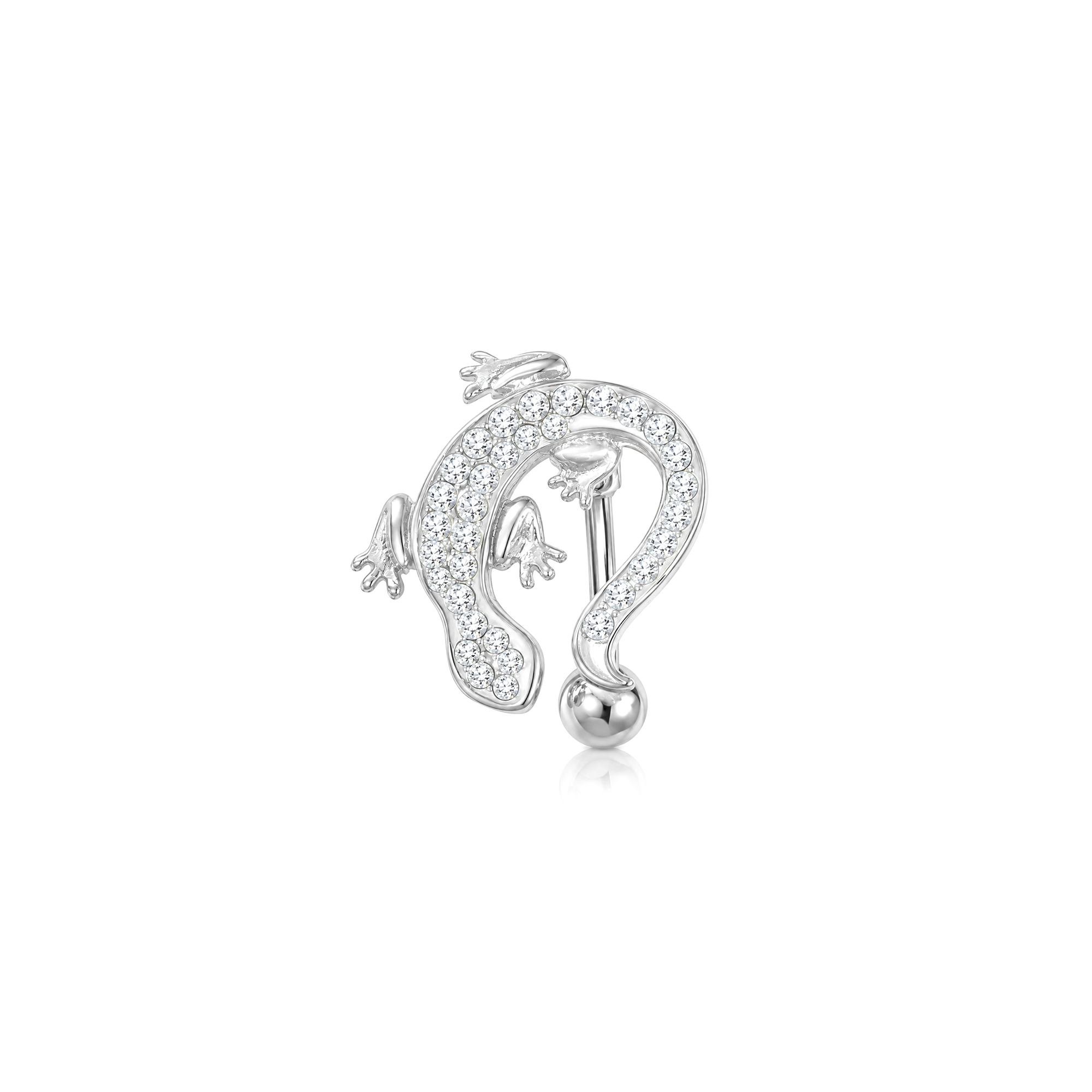 Reverse Lizard Navel Bar