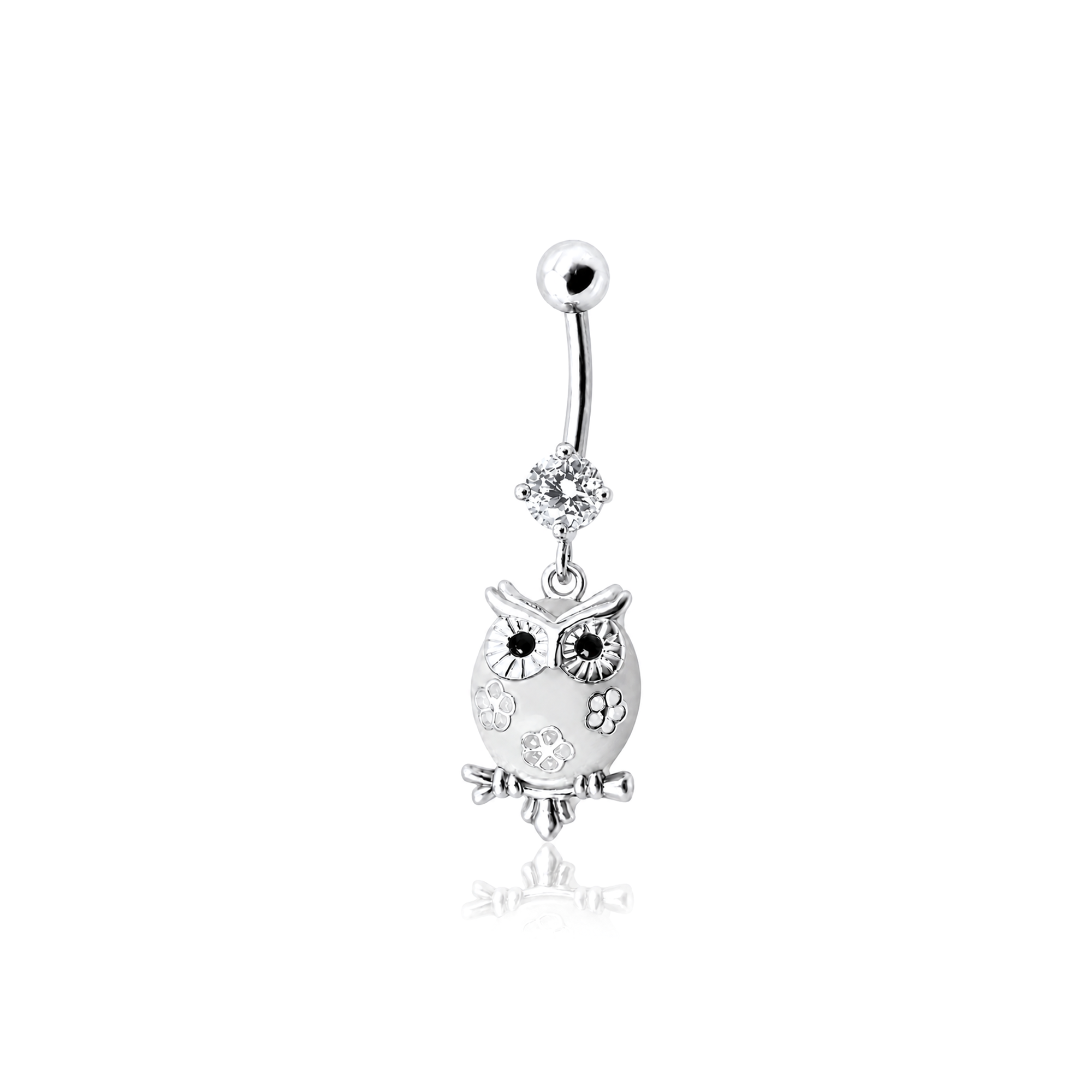 Owl Resin Navel Bar