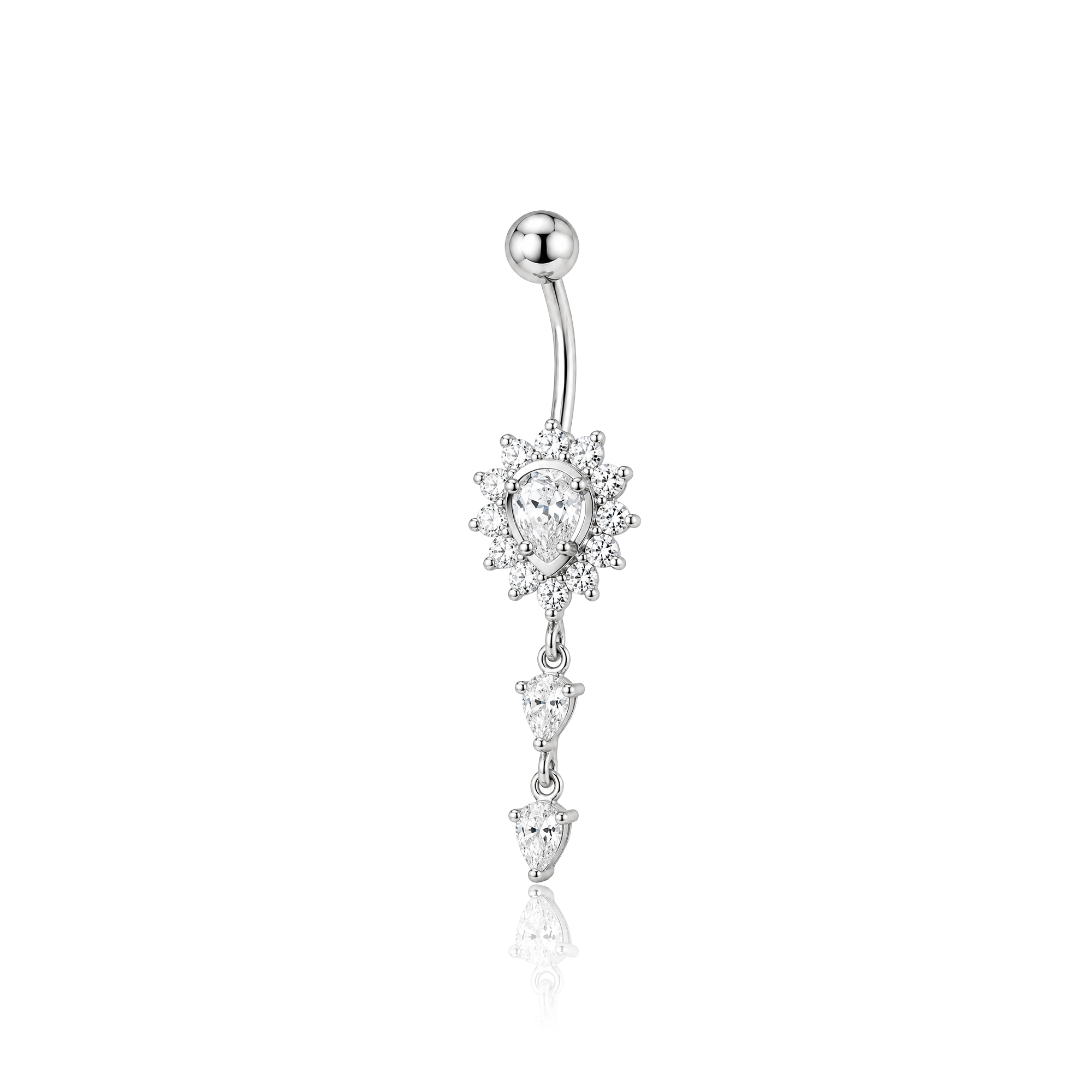 Fancy Dangle Navel Bar