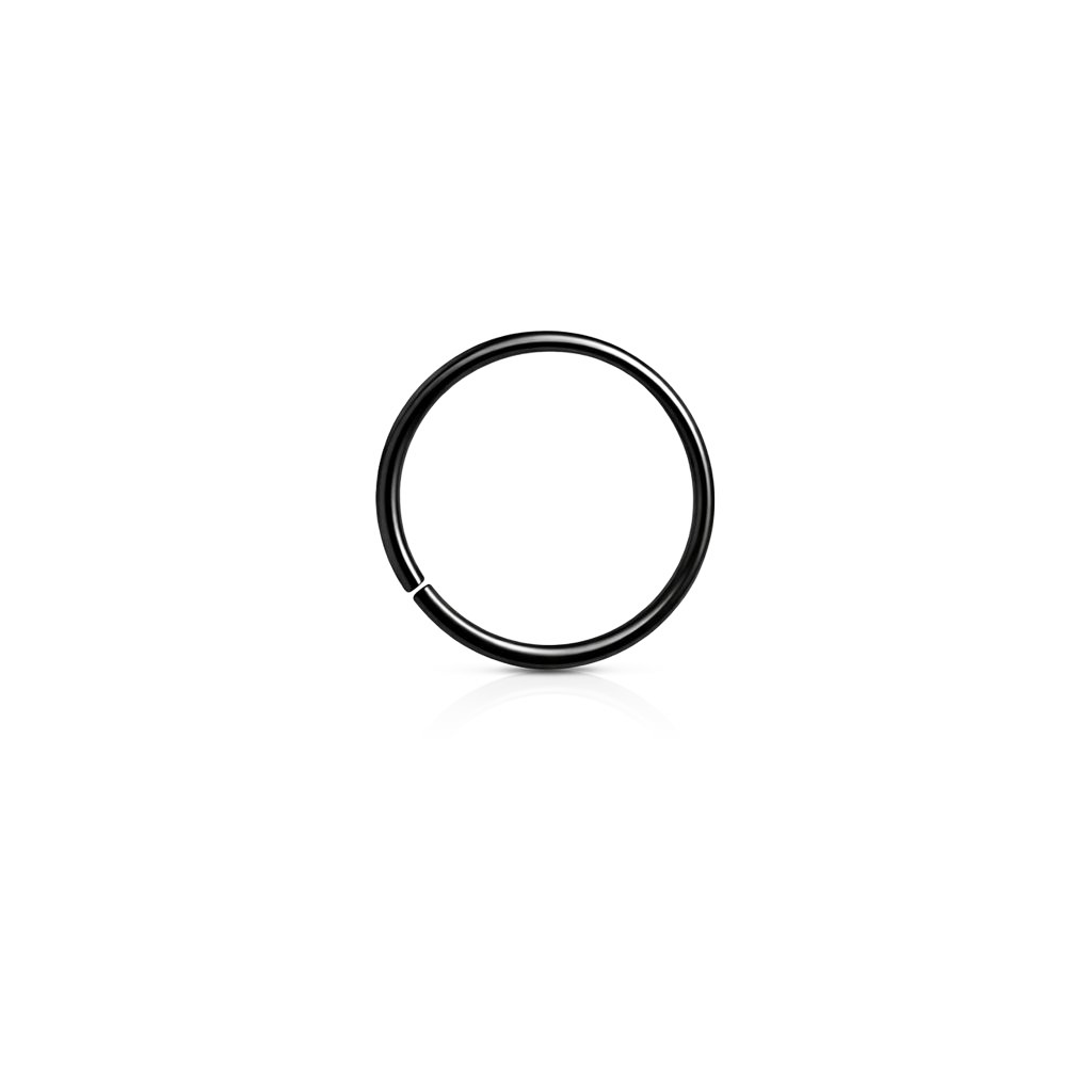 Black Continuous Nose Ring