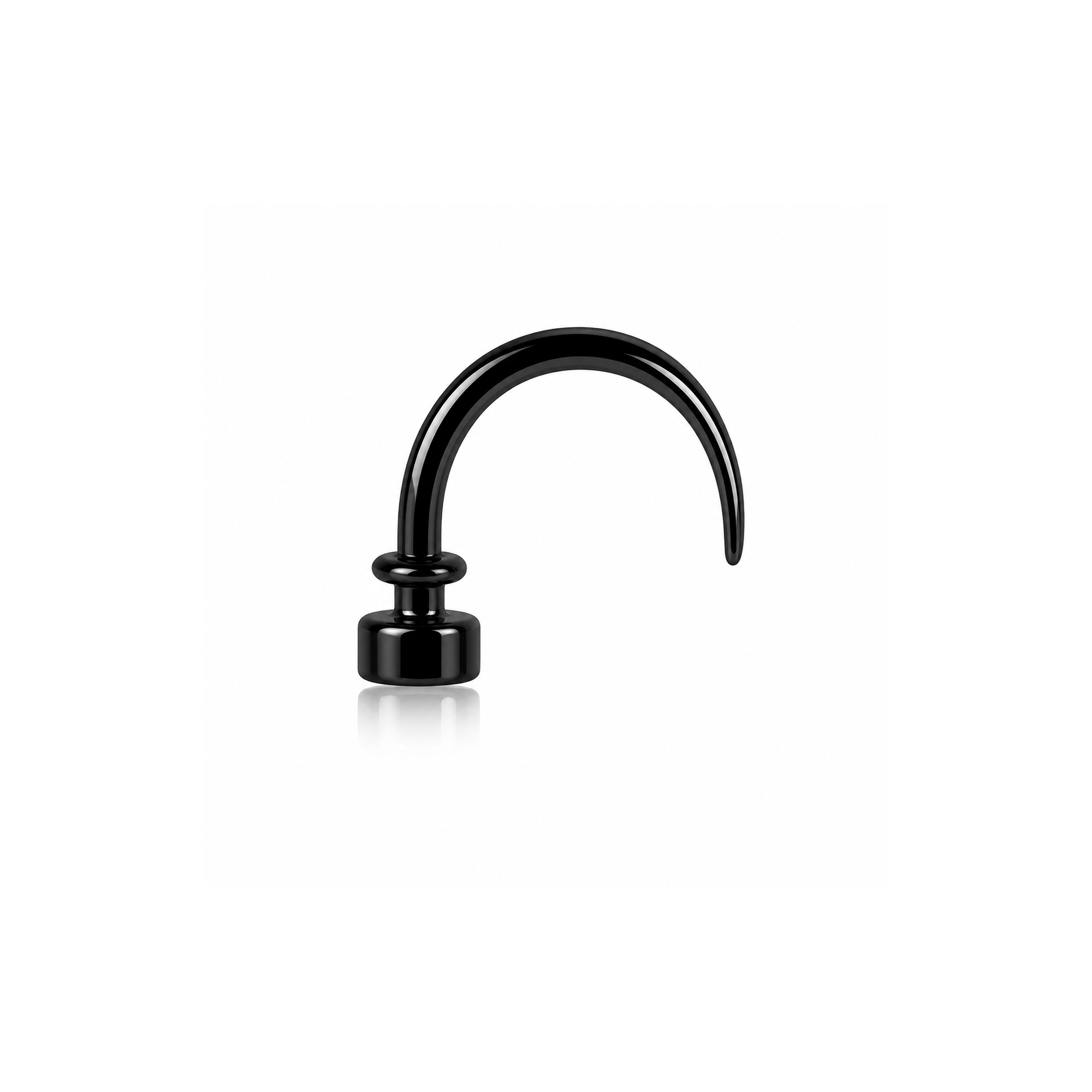 Black Curved Taper