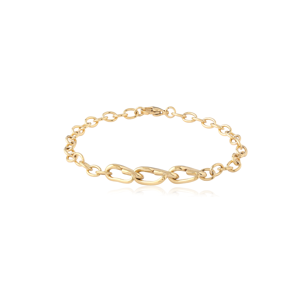 18k V-Gold Bracelet Rollo