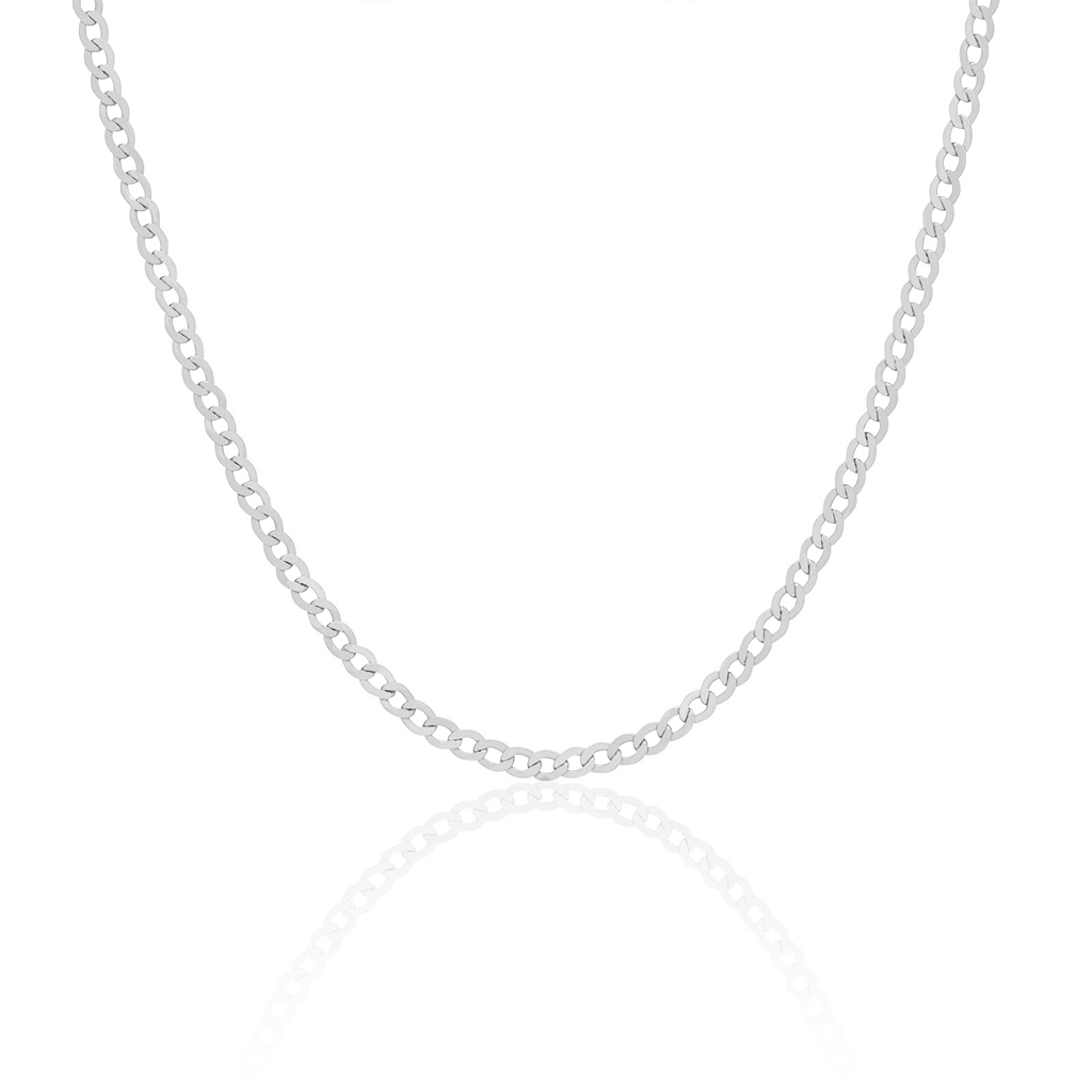 Sterling Silver Necklace Cuban