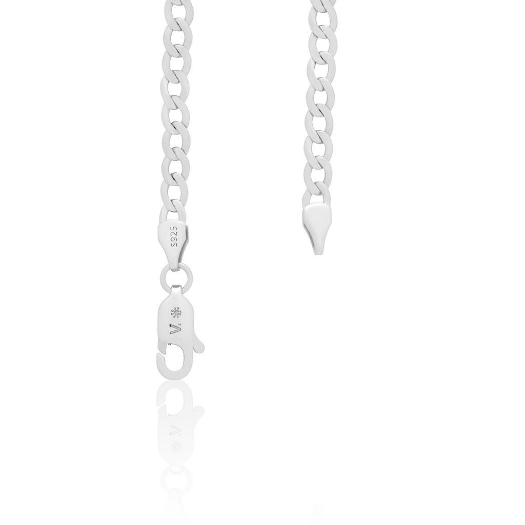 Sterling Silver Necklace Cuban