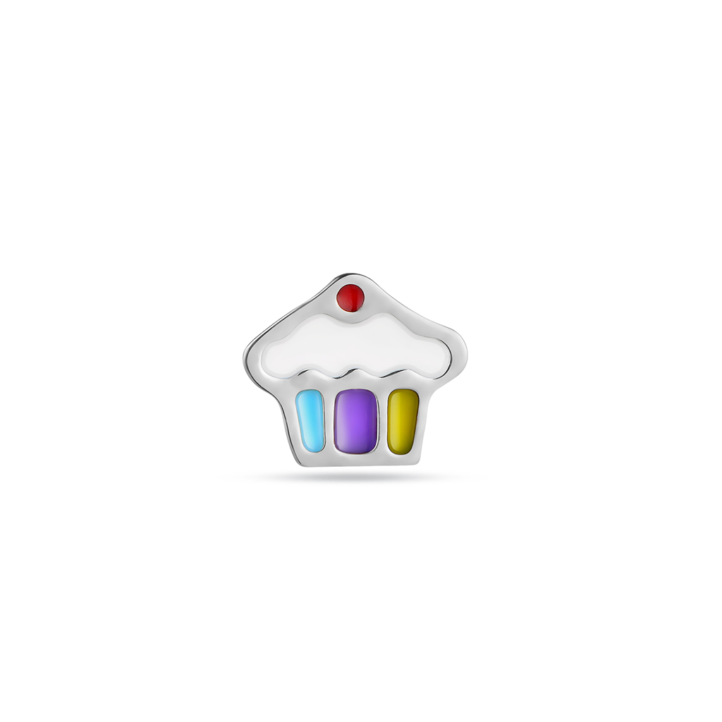 Cupcake Enamel Flatback