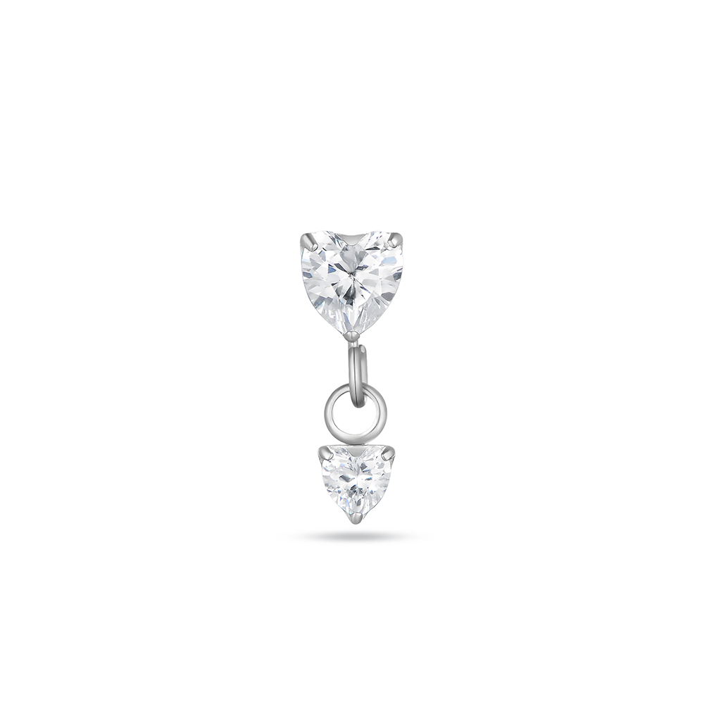 Dangle Heart Flatback