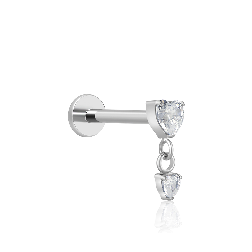 Dangle Heart Flatback