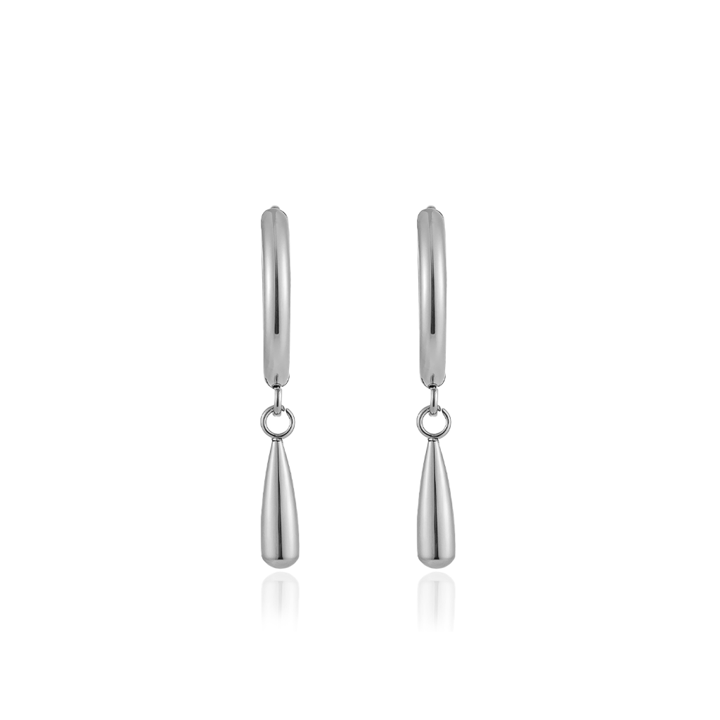 Surgical Steel Small Droplet Earrings - Pair
