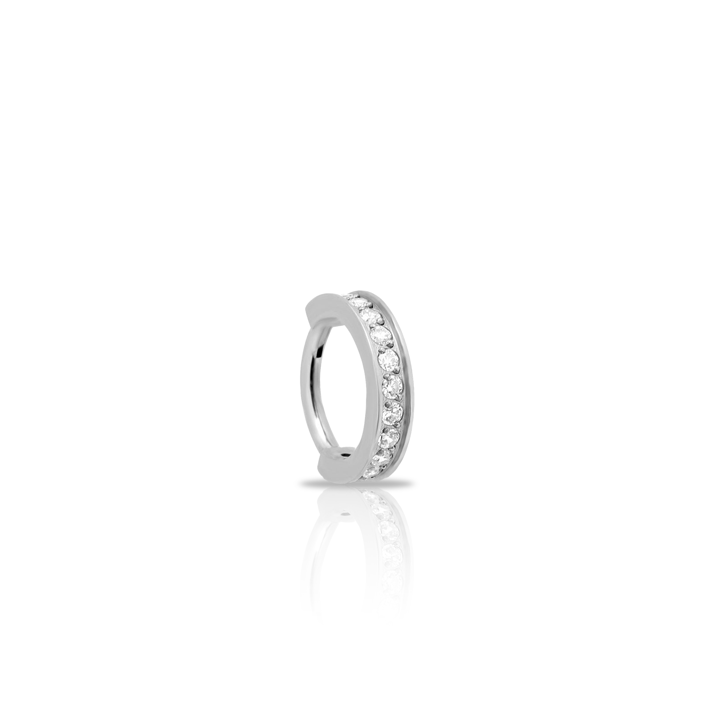 Jewelled Ear Cuff Hinged Ring