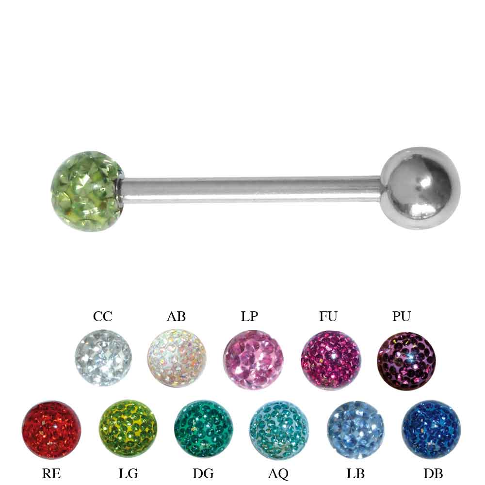 Epoxy Ball Straight Barbell