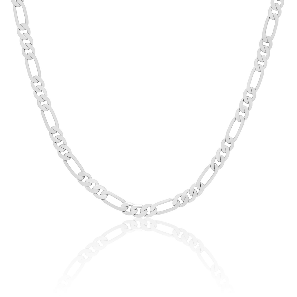 Sterling Silver Necklace Figaro Mini