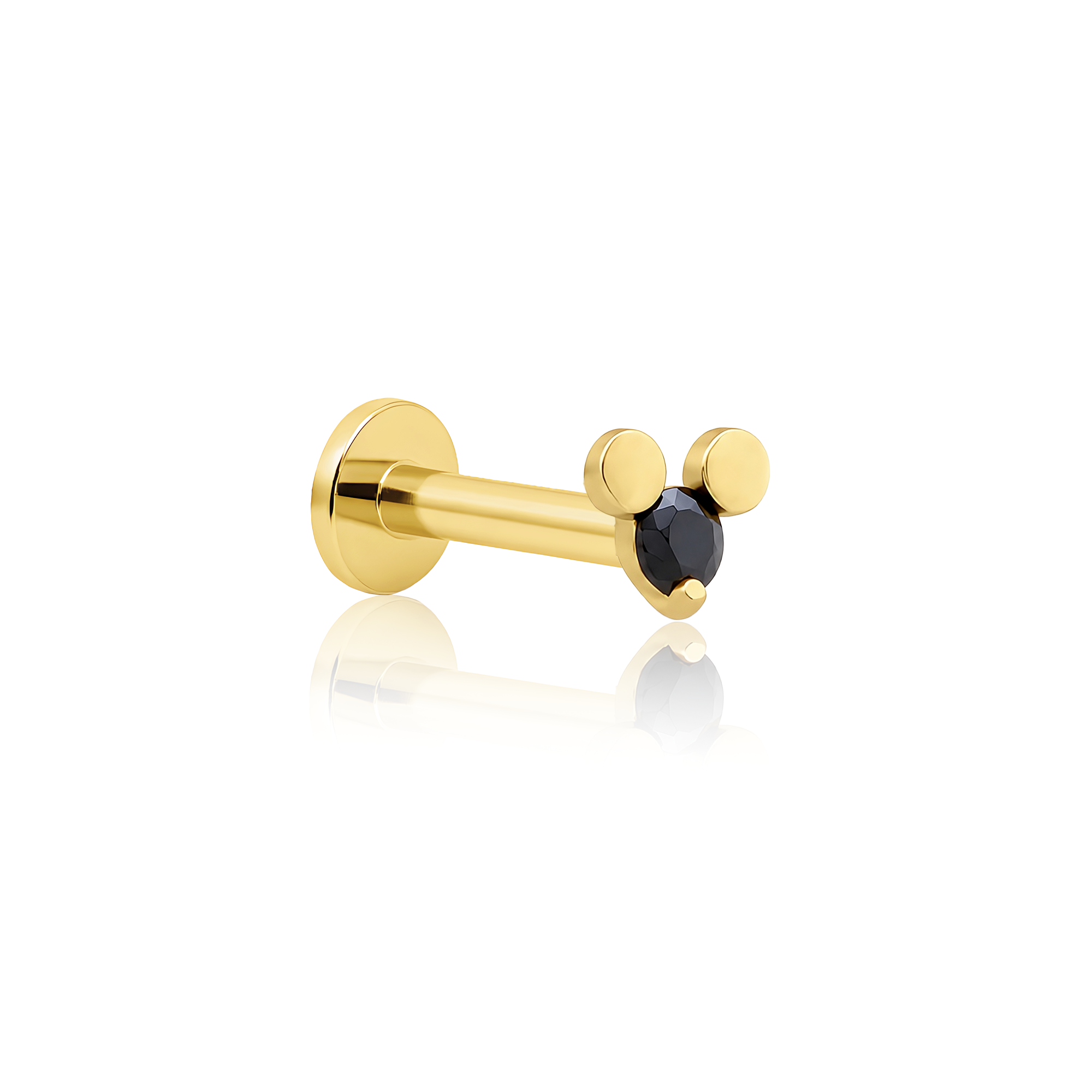 14kt Gold Flatback - Mouse